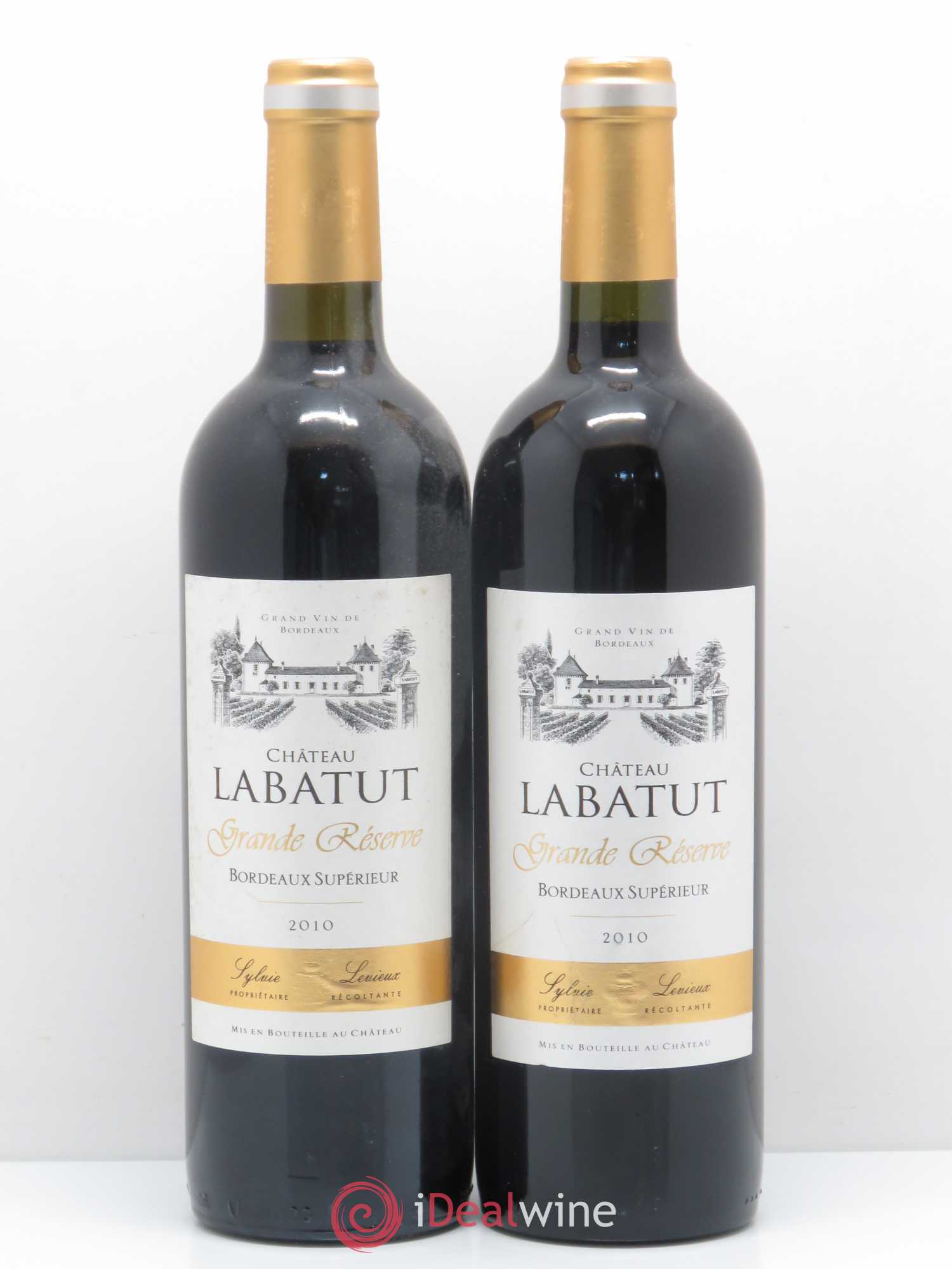 Bordeaux Château Labatut 2010 - Lot de 2 bouteilles - 0