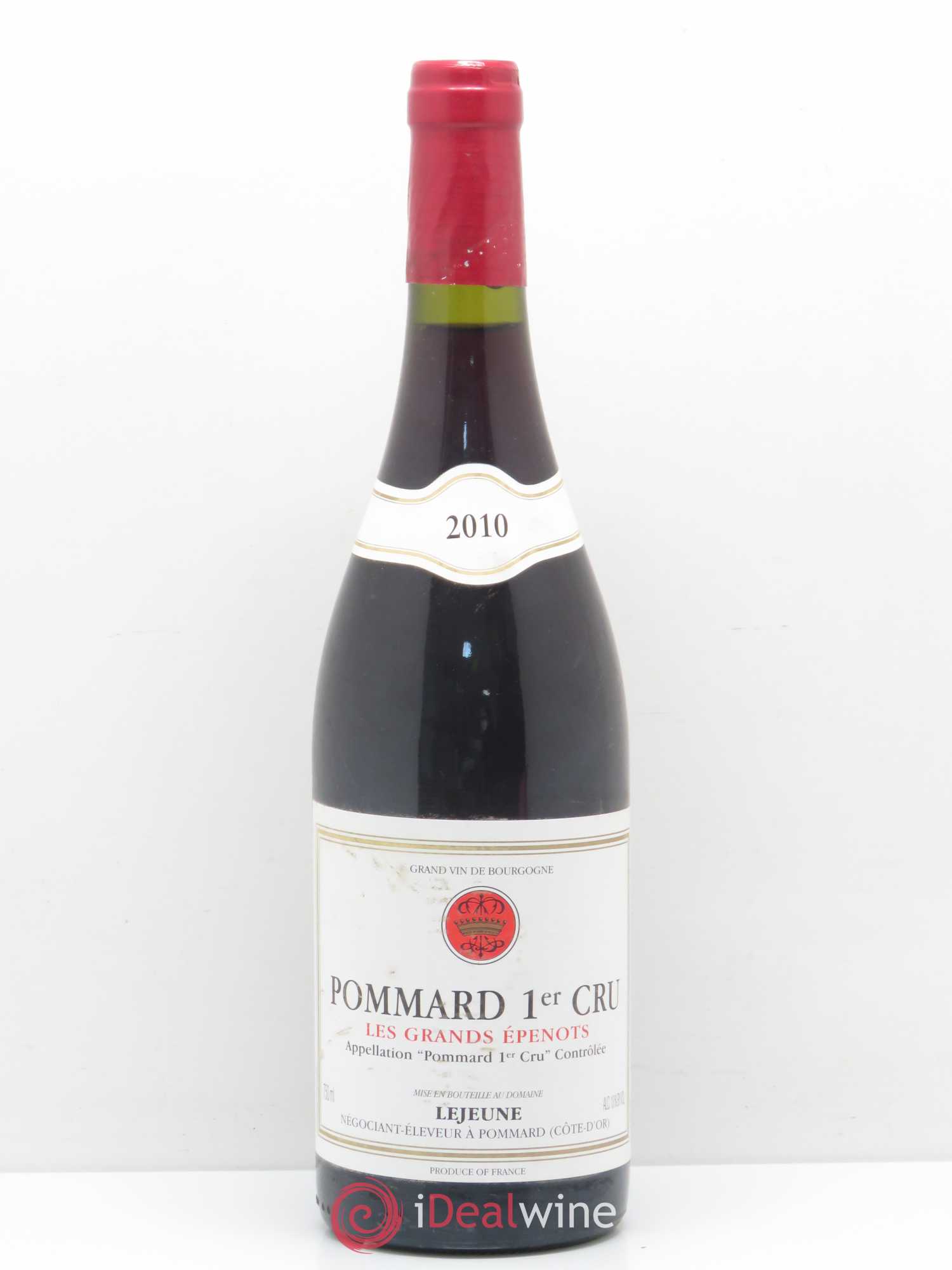 Pommard 1er Cru Grands Epenots Lejeune 2010 - Posten von 1 Flasche - 0