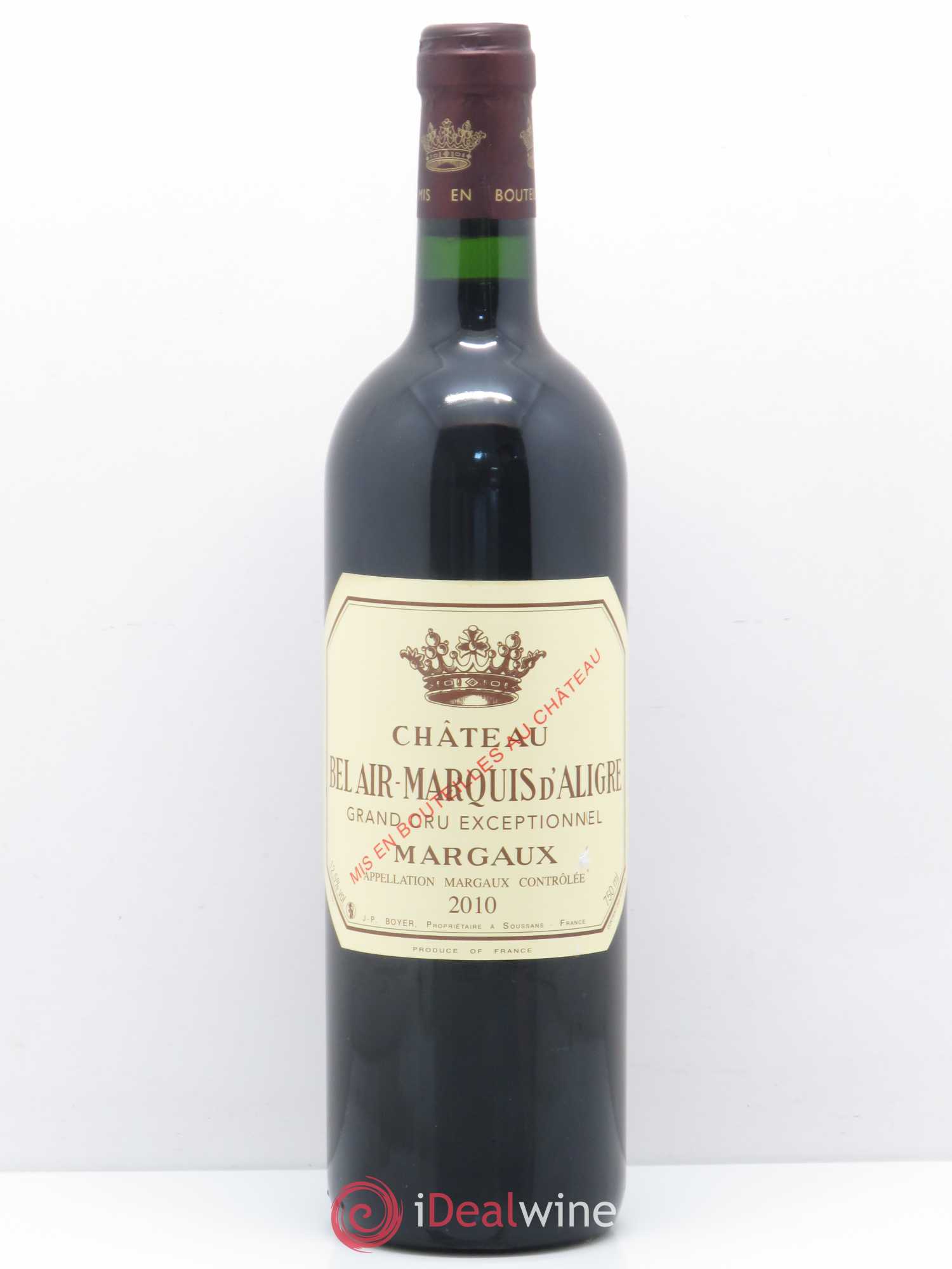 Château Bel Air Marquis d'Aligre 2010 - Lot de 1 bouteille - 0
