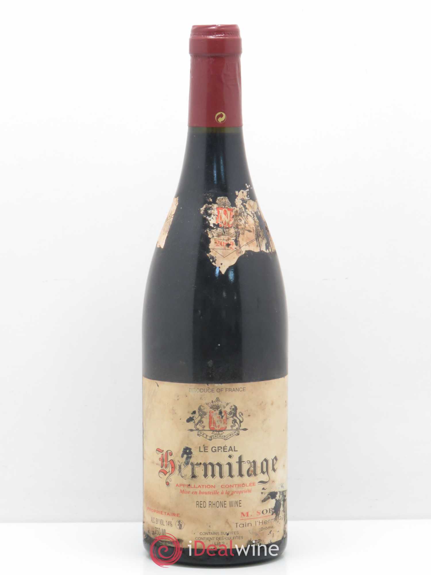 Hermitage Le Gréal Marc Sorrel 2009 - Lot de 1 bouteille - 0
