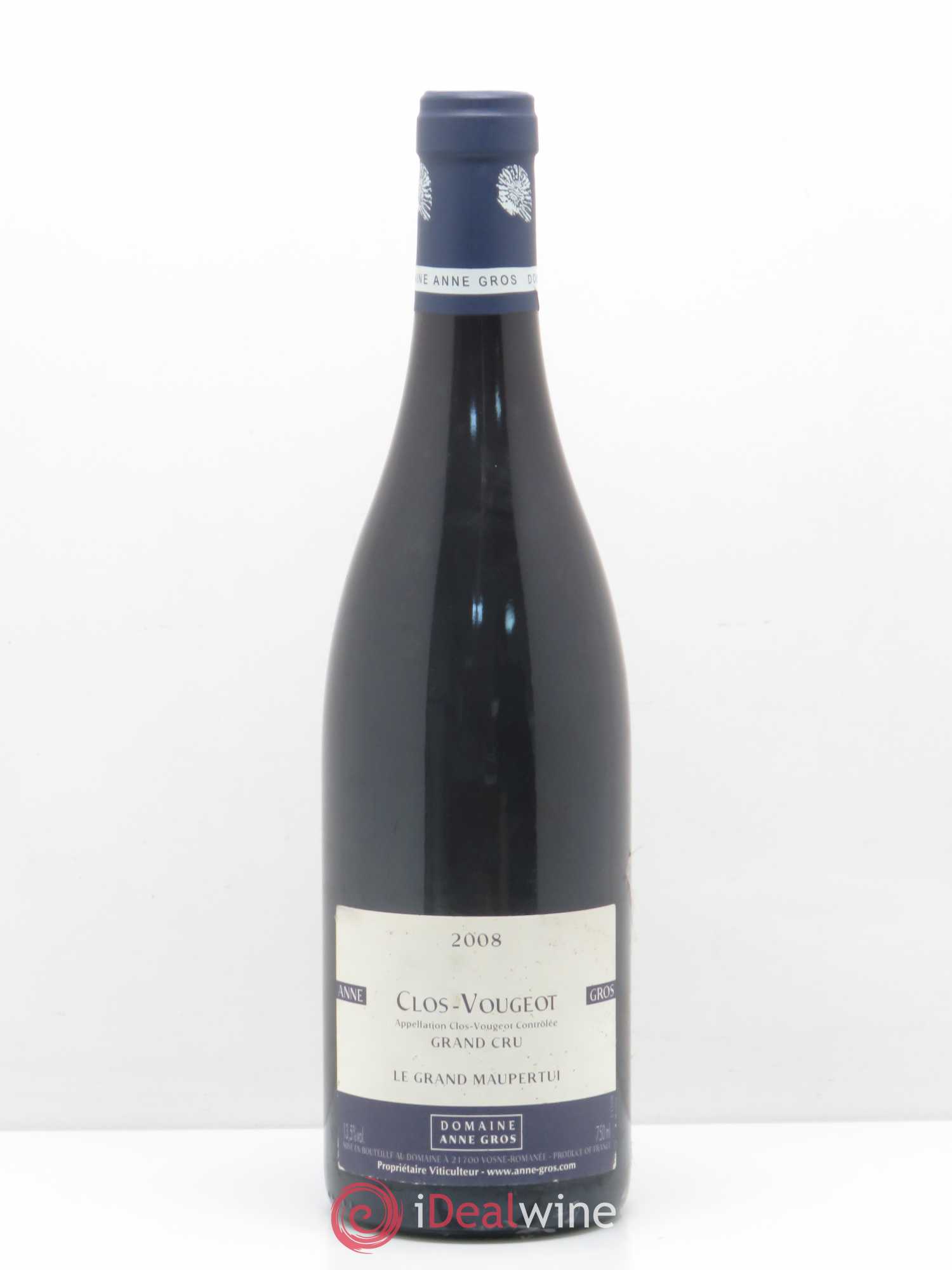 Clos de Vougeot Grand Cru Le Grand Maupertui Anne Gros 2008 - Lot de 1 bouteille - 0