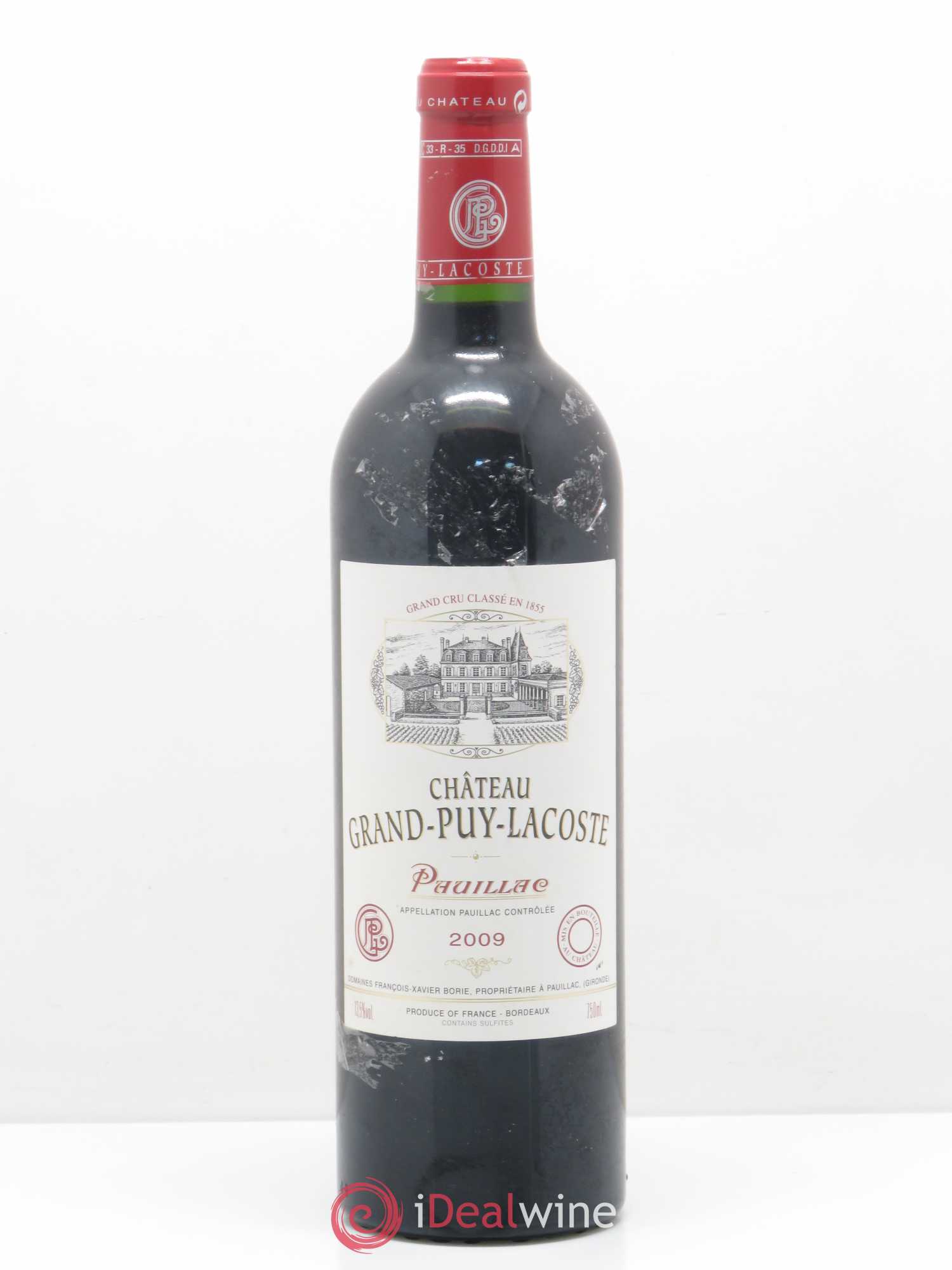Château Grand Puy Lacoste 5ème Grand Cru Classé 2009 - Lot de 1 bouteille - 0