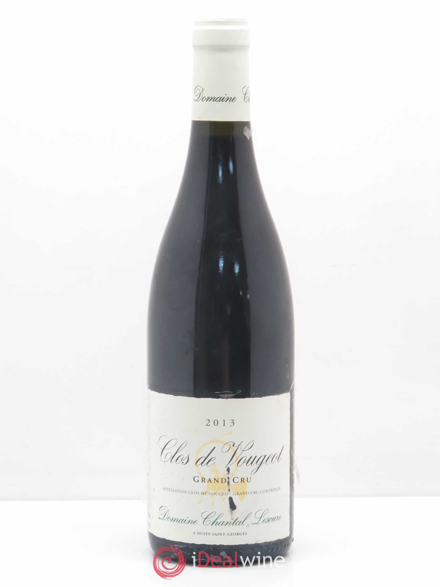 Clos de Vougeot Grand Cru Chantal Lescure 2013 - Lot de 1 bouteille - 0