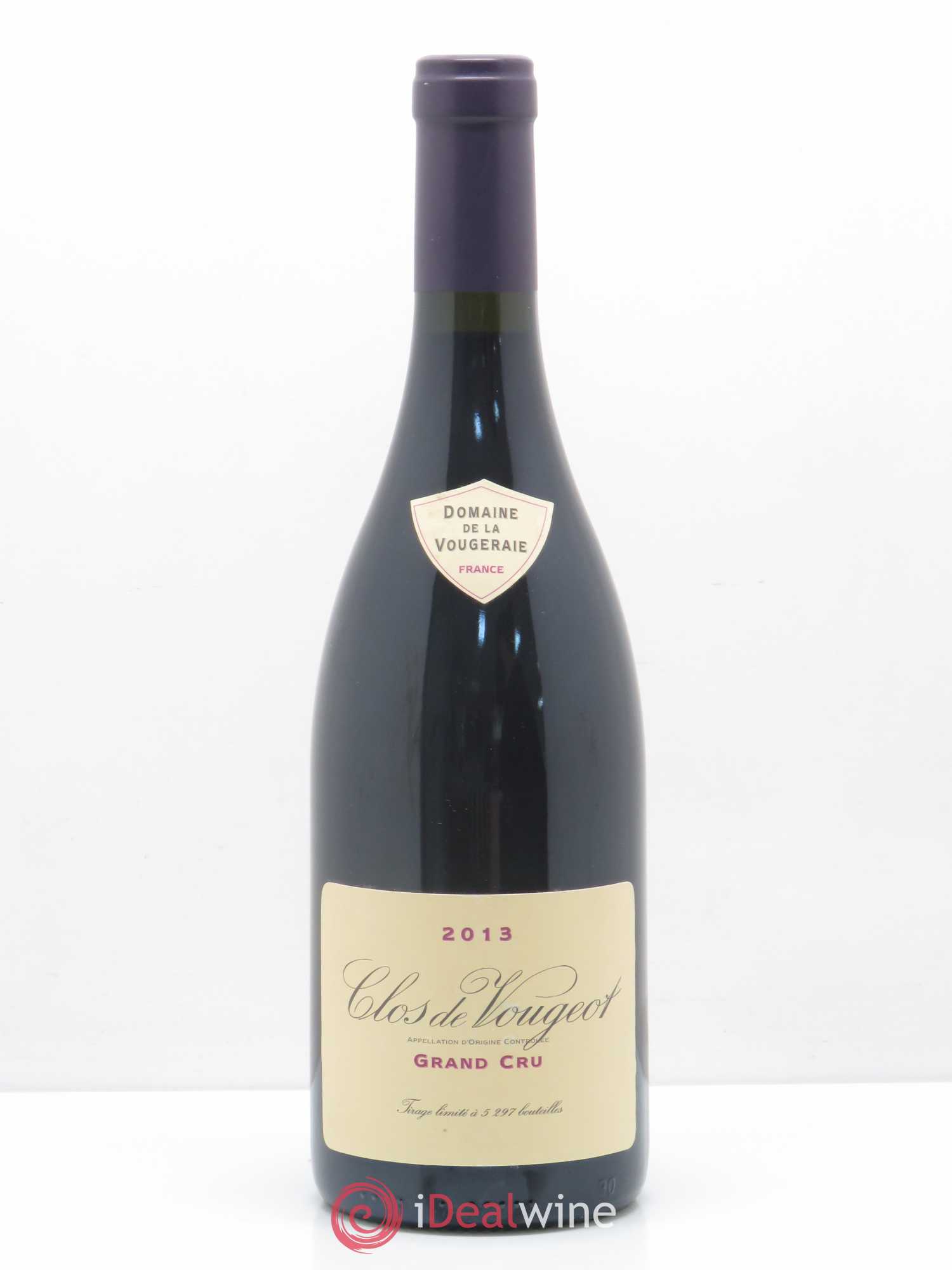 Clos de Vougeot Grand Cru La Vougeraie 2013 - Lot de 1 bouteille - 0