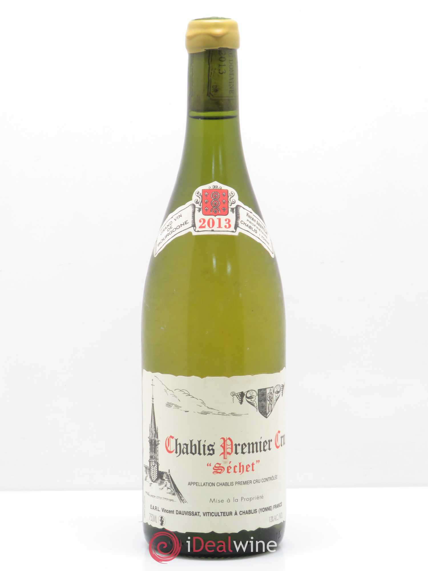 Chablis 1er Cru Séchet Vincent Dauvissat (Domaine) 2013 - Lot de 1 bouteille - 0