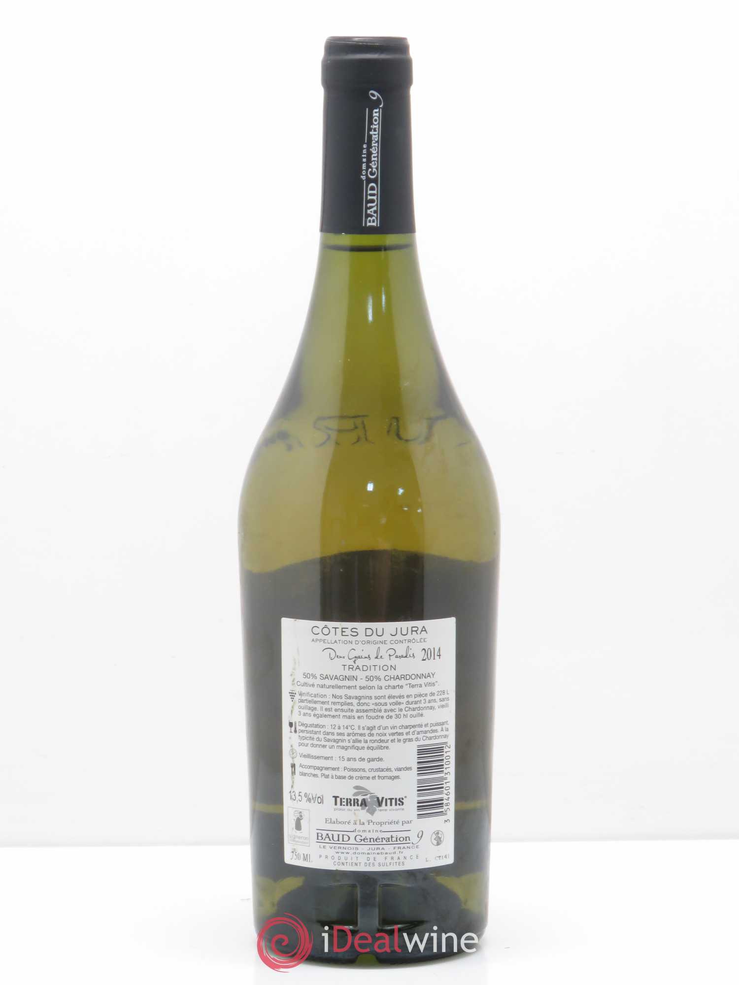 Côtes du Jura 2 grains de Paradis Baud 2014 - Posten von 1 Flasche - 1