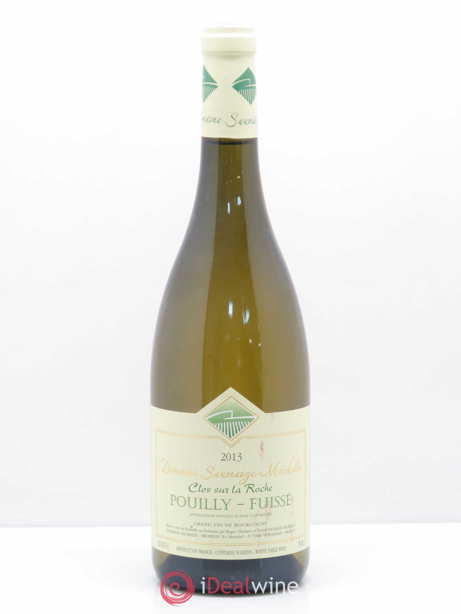 Pouilly-Fuissé Le Clos sur la Roche Saumaize-Michelin 2013 - Posten von 1 Flasche - 0