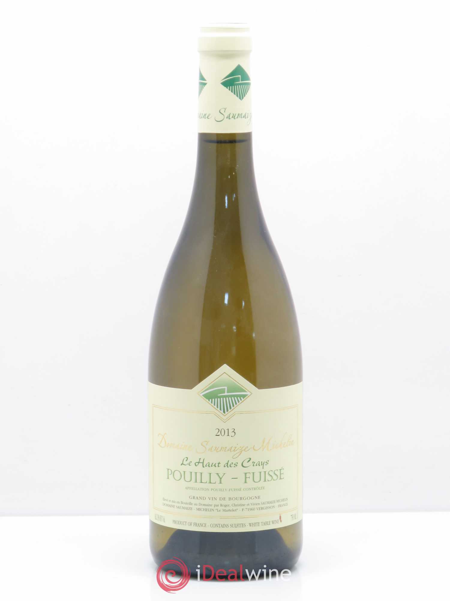 Pouilly-Fuissé Le Haut Des Crays Saumaize-Michelin 2013 - Posten von 1 Flasche - 0