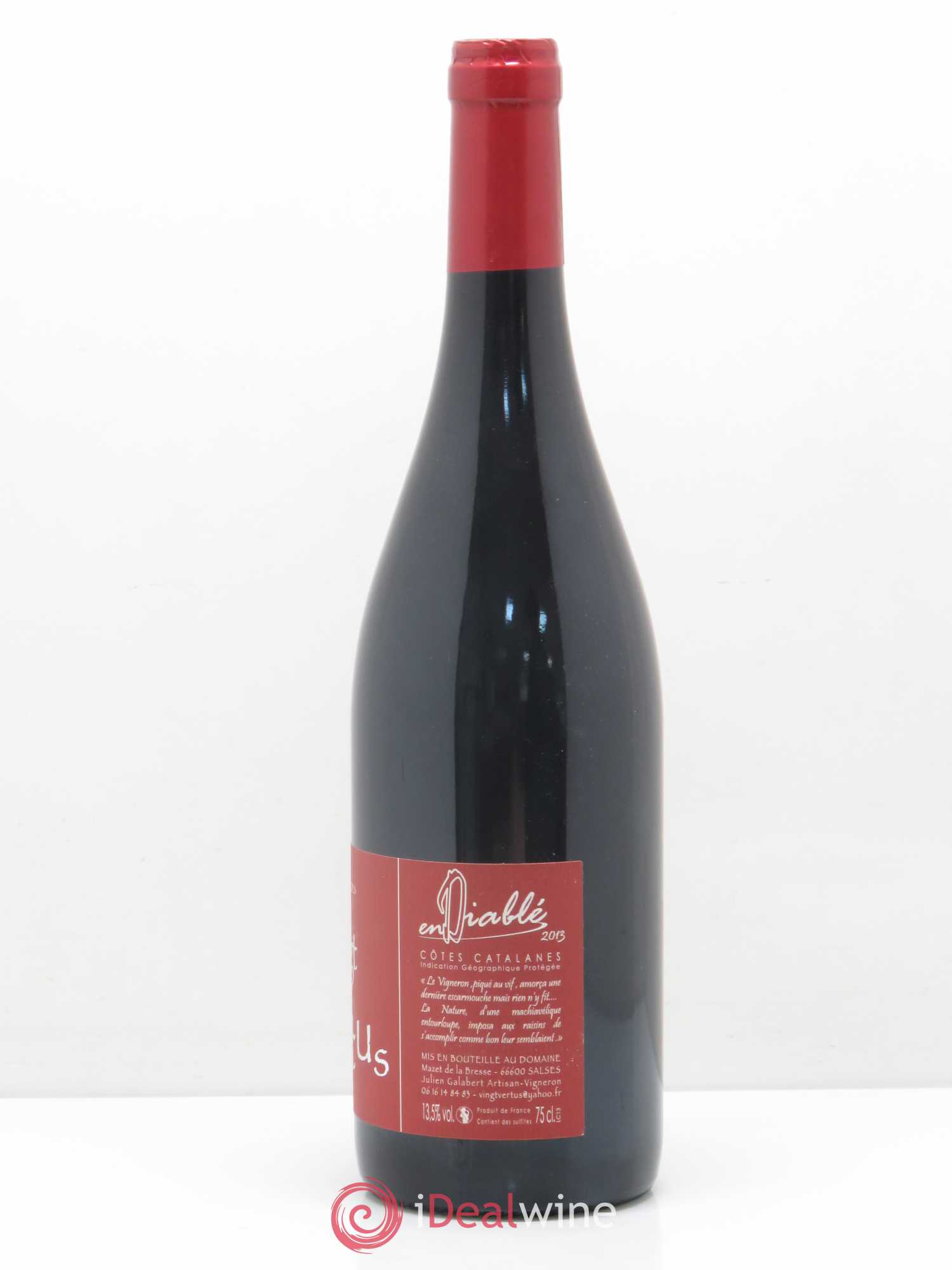 Côtes du Roussillon Vingt Vertus IGP Côtes Catalanes 2013 - Lot de 1 bouteille - 1