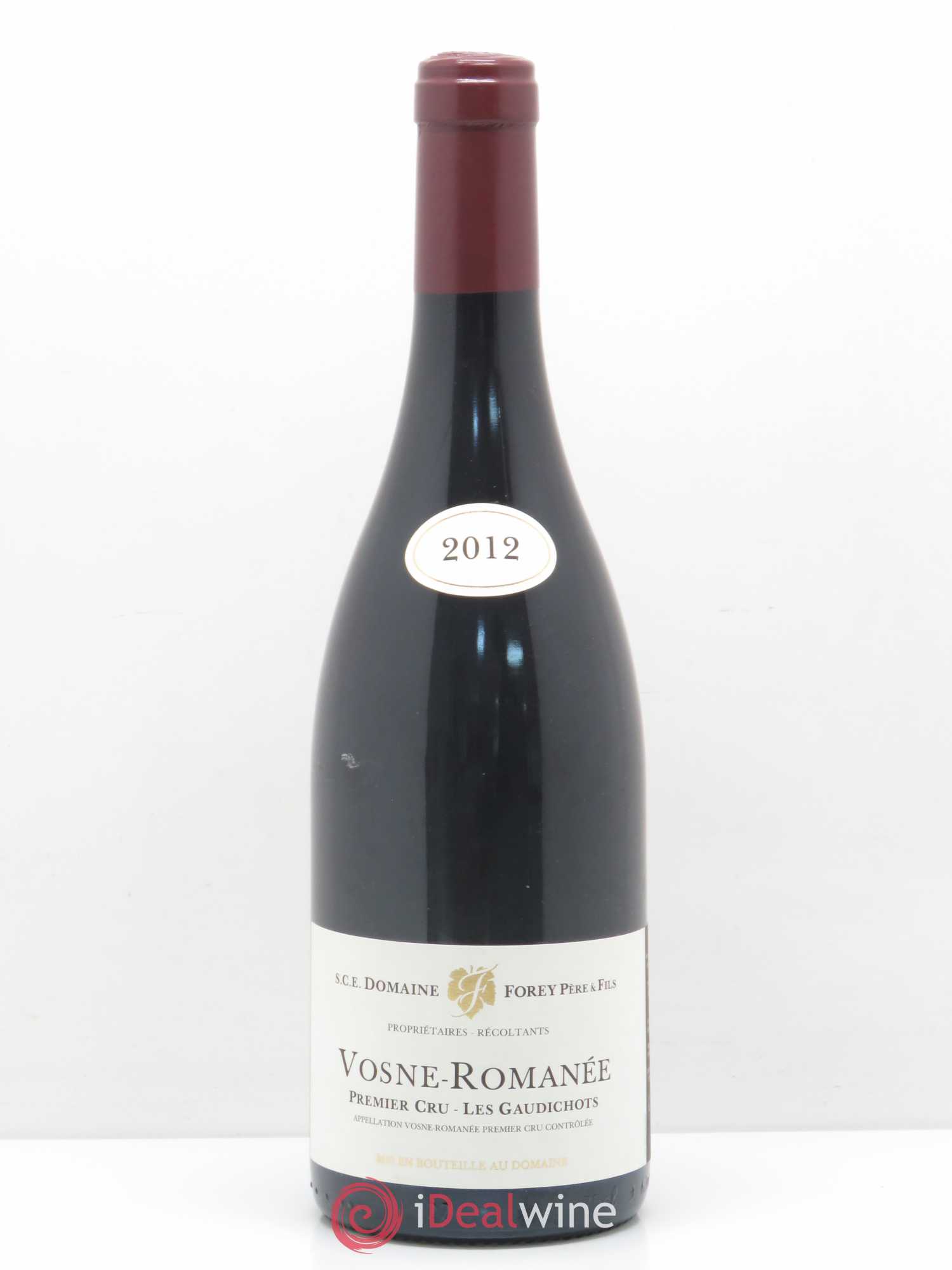 Vosne-Romanée 1er Cru Les Gaudichots Forey Père et Fils (Domaine) 2012 - Lot de 1 bouteille - 0
