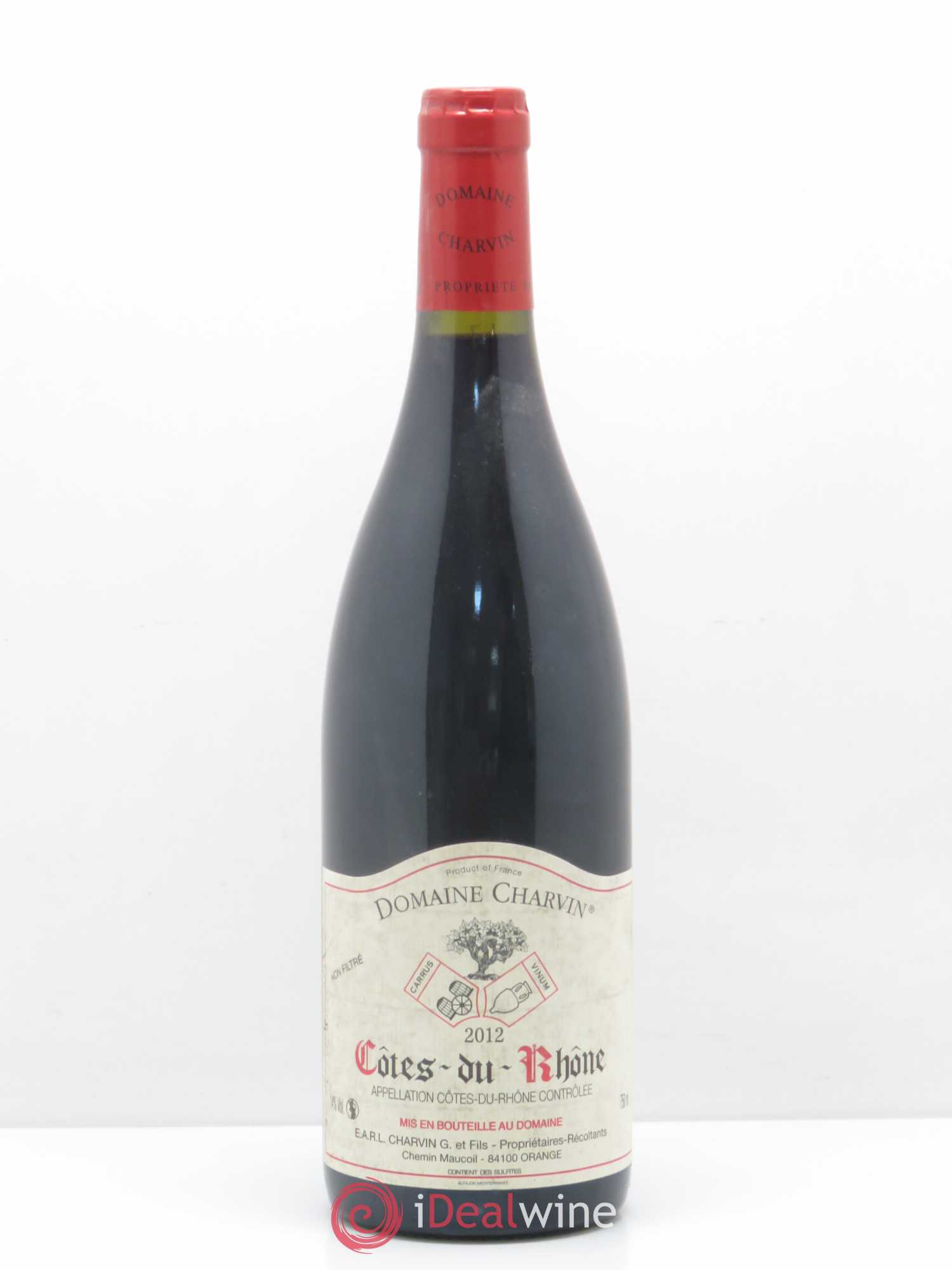 Côtes-du-Rhône Charvin (Domaine) 2012 - Lot de 1 bouteille - 0