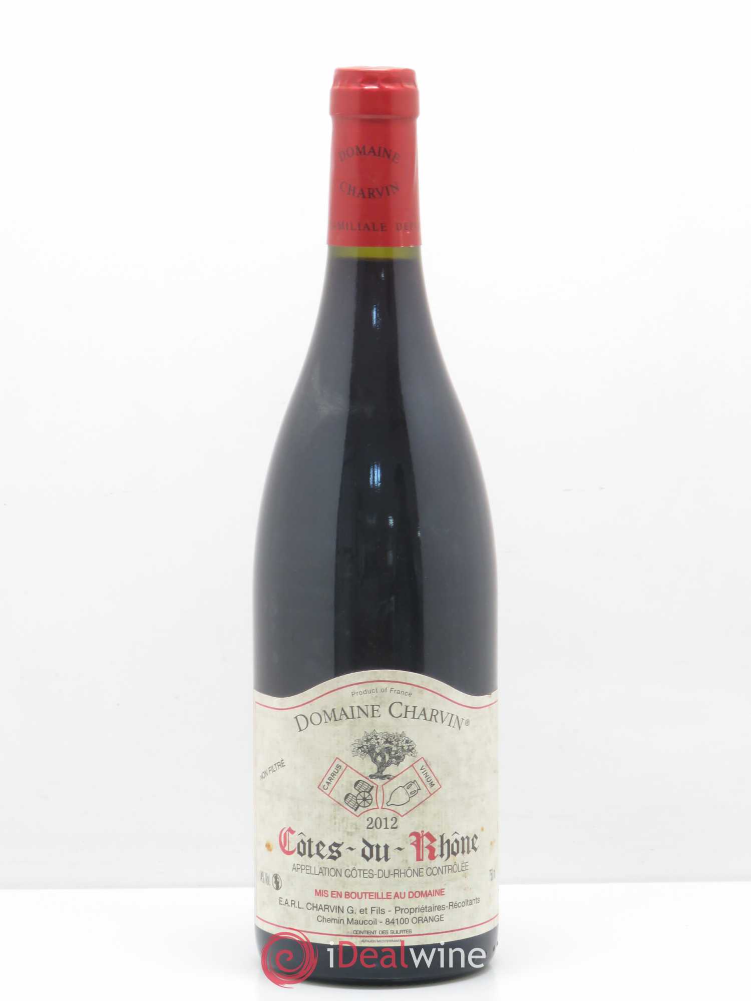 Côtes-du-Rhône Charvin (Domaine) 2012 - Lot de 1 bouteille - 0