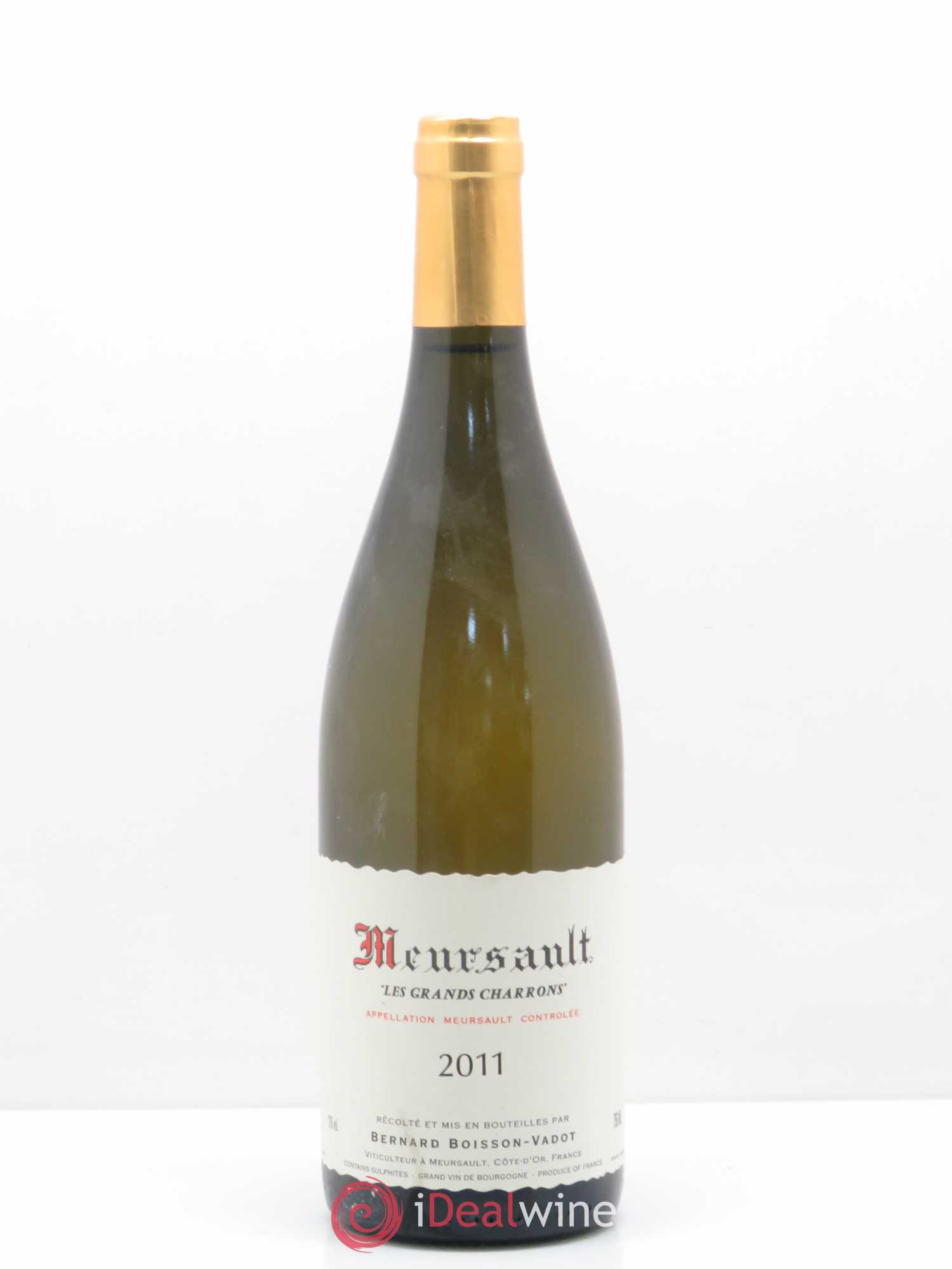 Meursault Les Grands Charrons Boisson-Vadot (Domaine) 2011 - Lot de 1 bouteille - 0