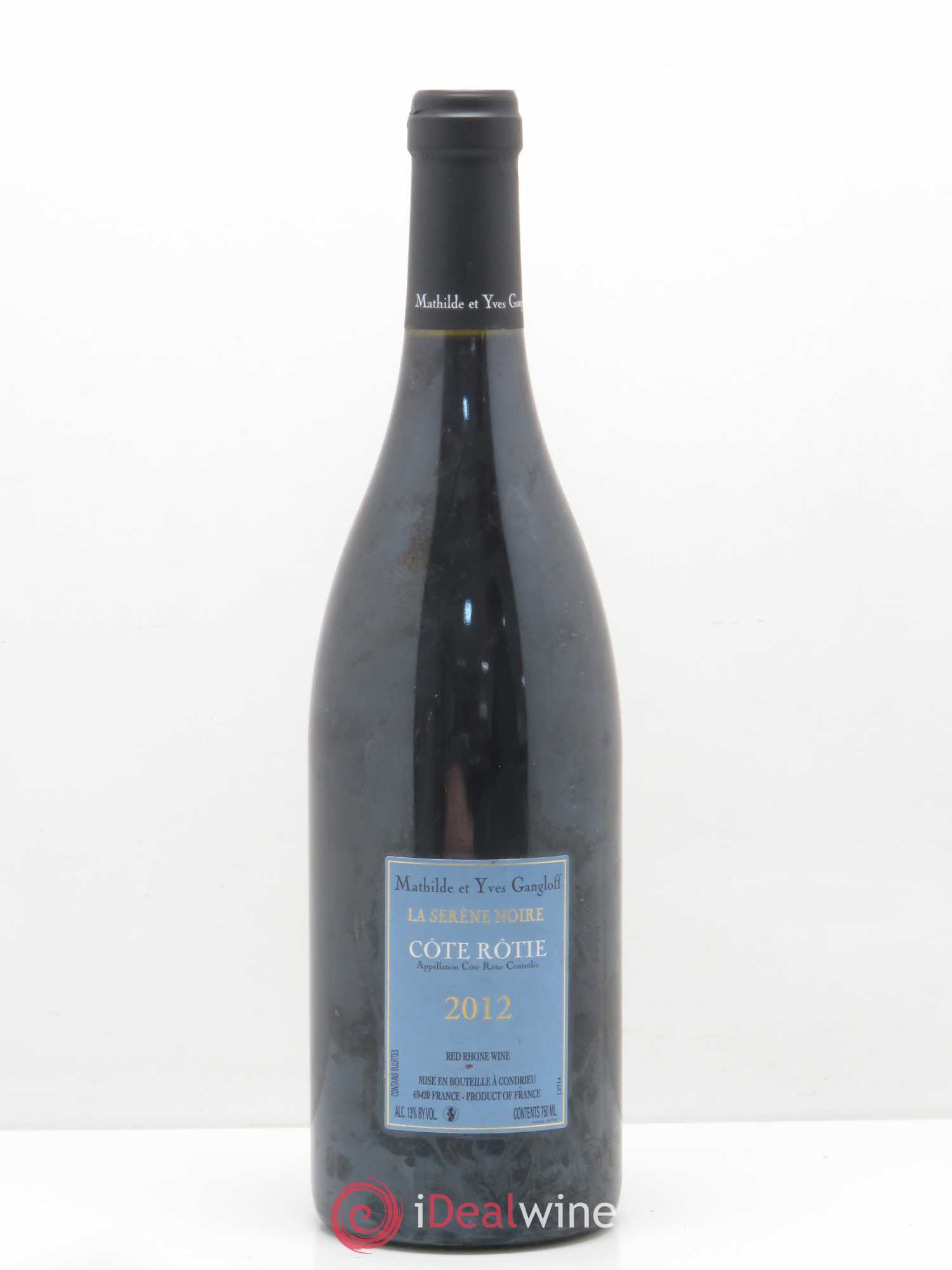 Côte-Rôtie La Sereine Noire Gangloff (Domaine) 2012 - Lot de 1 bouteille - 1