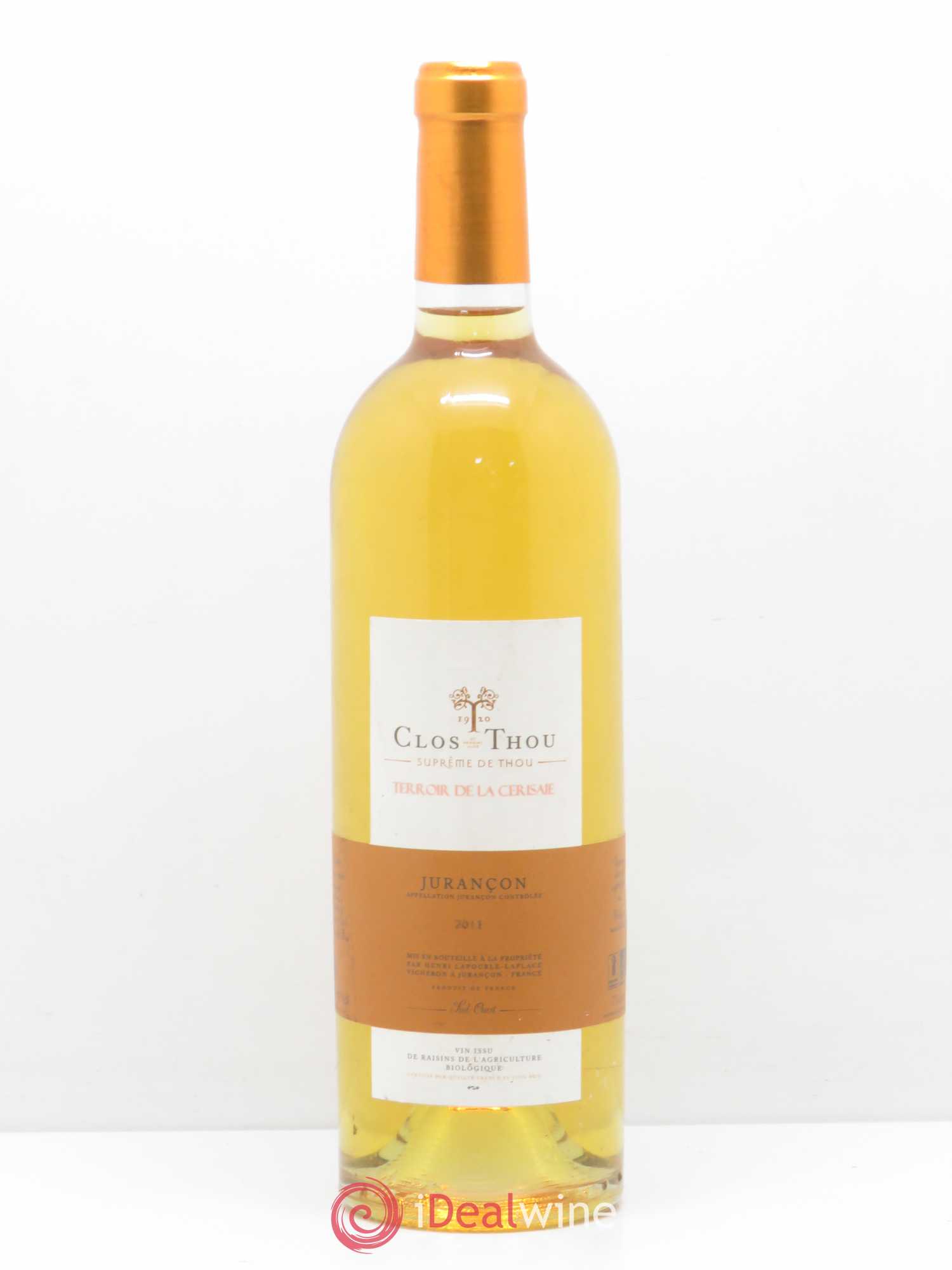 Jurançon Supreme de Thou cerisaie Clos de Thou 2011 - Posten von 1 Flasche - 0