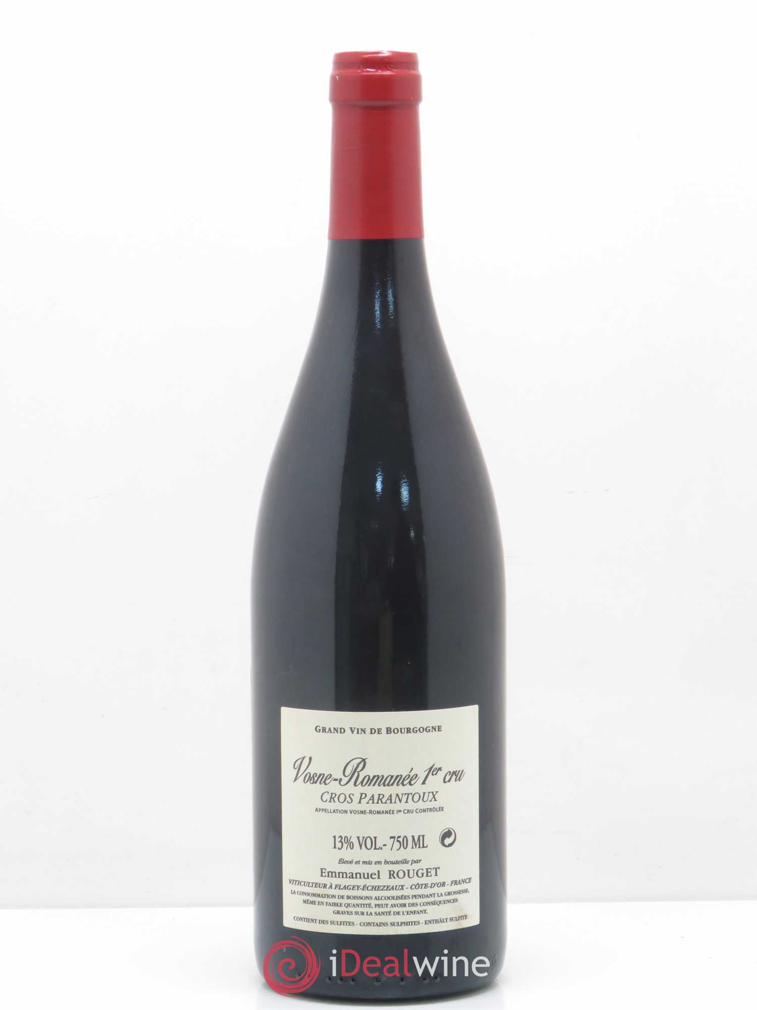 Vosne-Romanée 1er Cru Cros Parantoux Emmanuel Rouget 2011 - Lot de 1 bouteille - 1