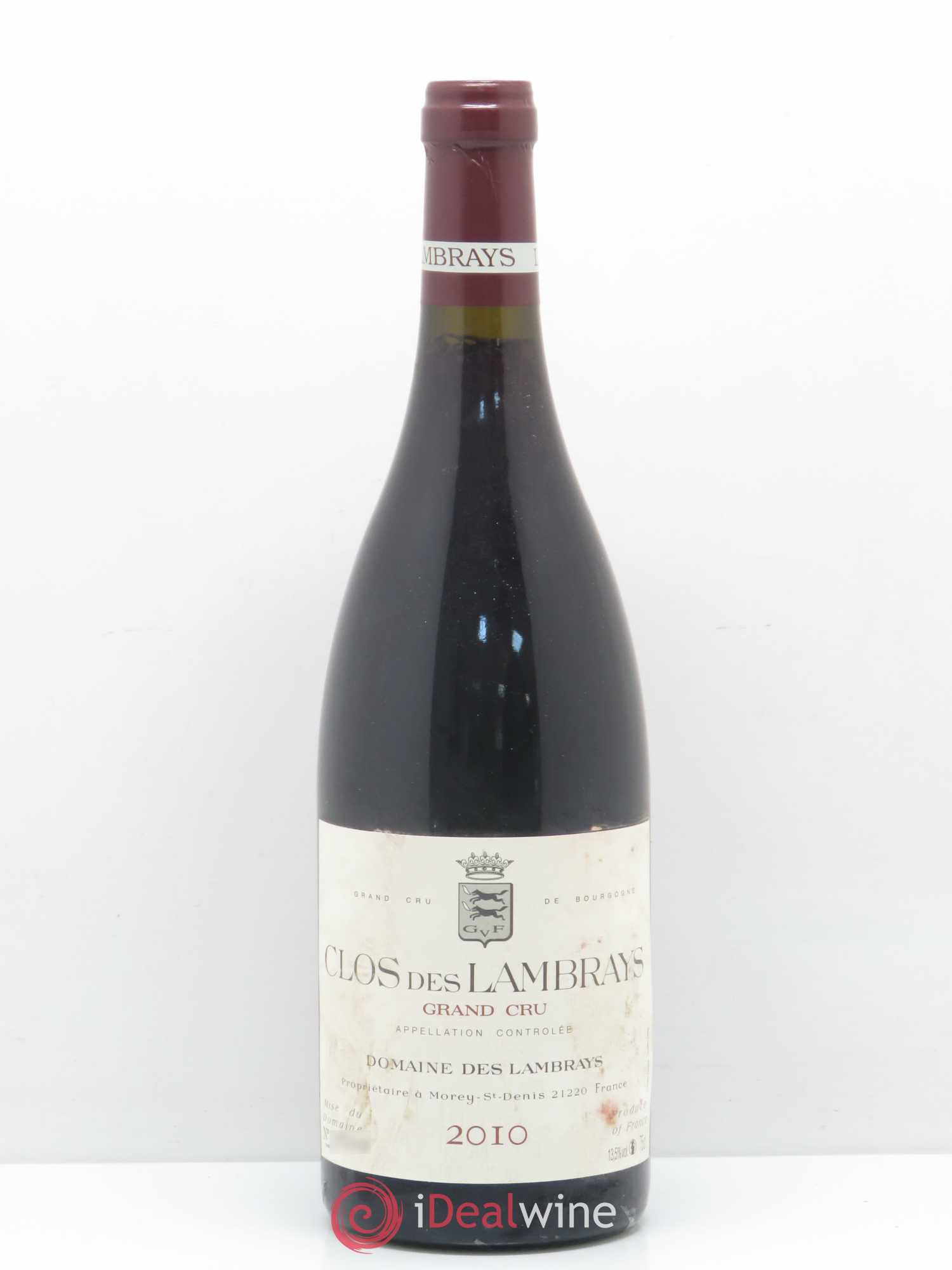 Clos des Lambrays Grand Cru Domaine des Lambrays 2010 - Lot de 1 bouteille - 0
