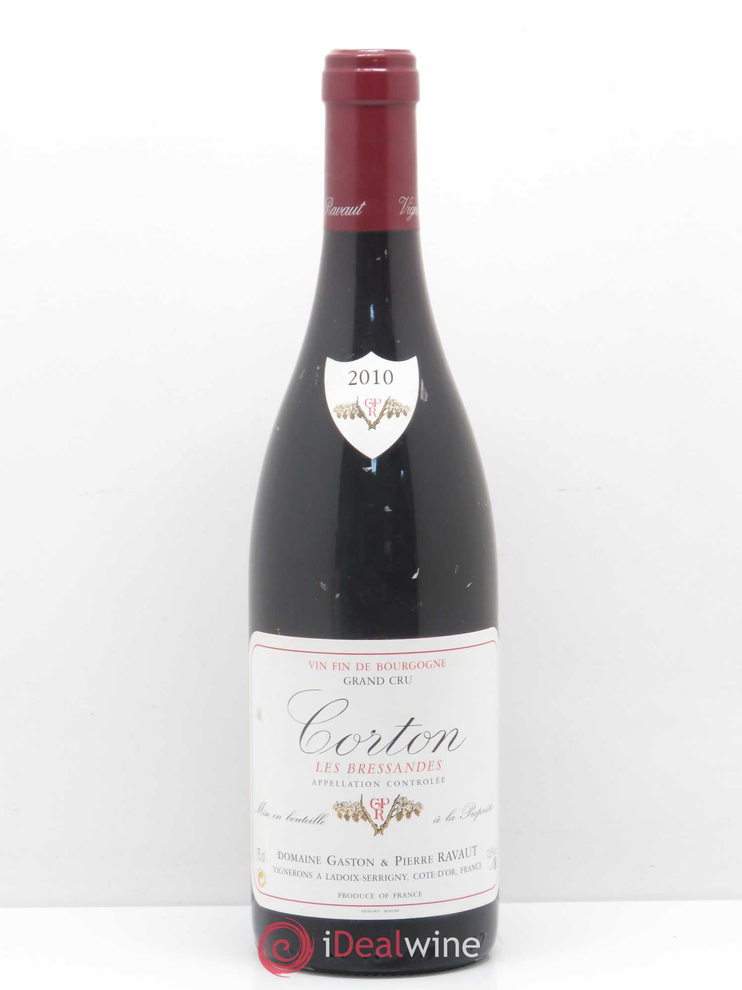 Corton Grand Cru Bressandes Ravaut 2010 - Lot de 1 bouteille - 0