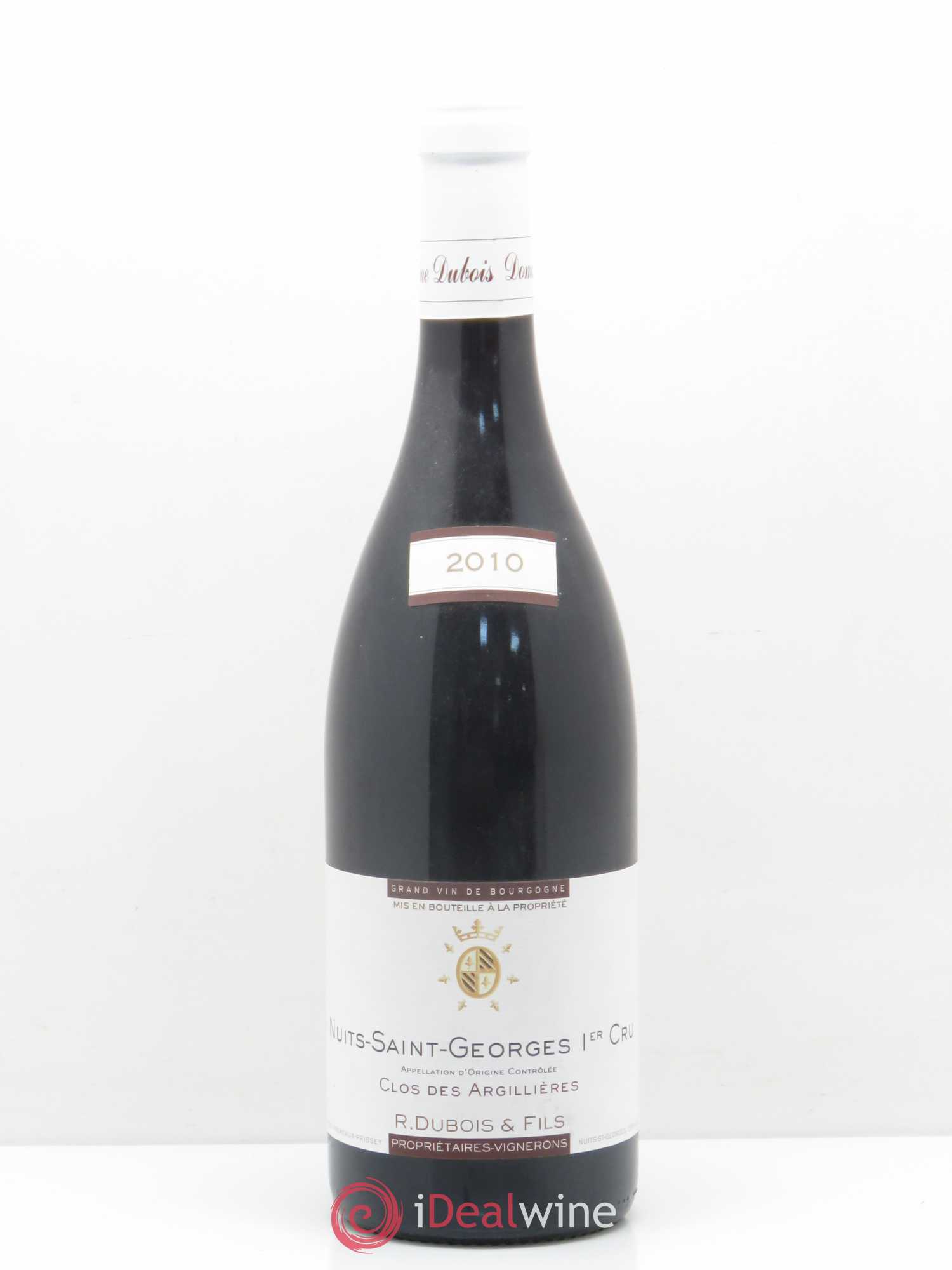 Nuits-Saint-Georges 1er Cru Clos des Argilières R.Dubois 2010 - Posten von 1 Flasche - 0