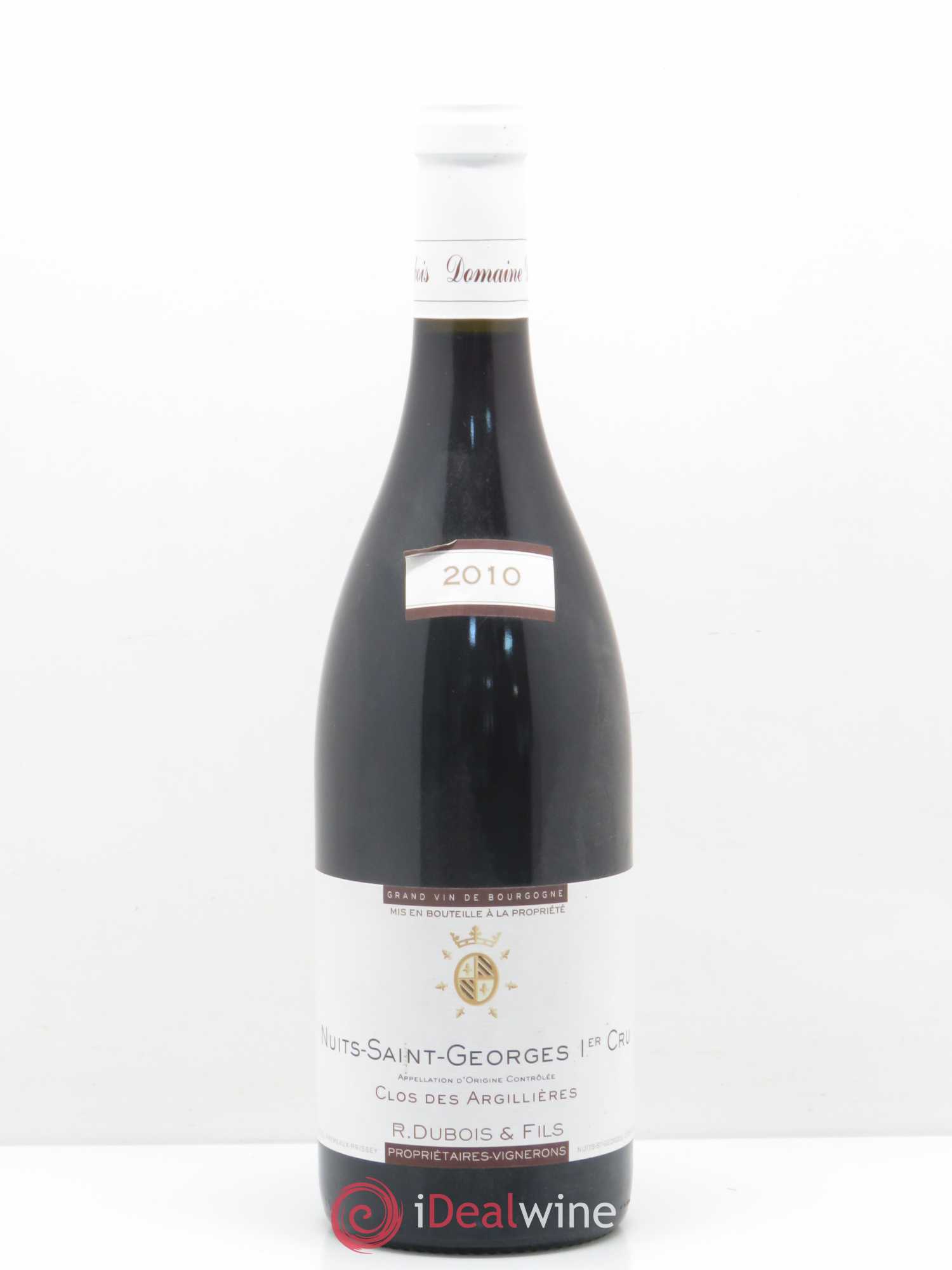 Nuits-Saint-Georges 1er Cru Clos des Argilières R.Dubois 2010 - Posten von 1 Flasche - 0
