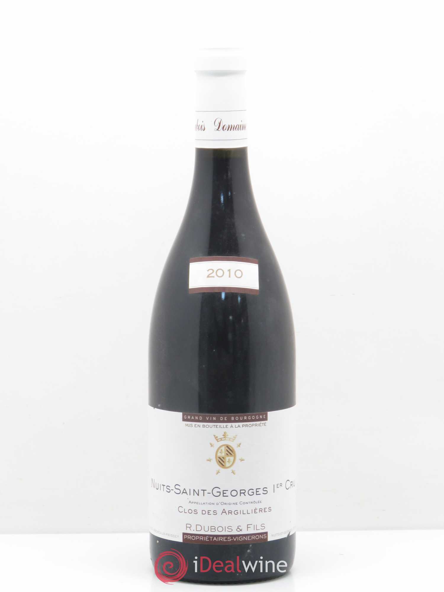 Nuits-Saint-Georges 1er Cru Clos des Argilières R.Dubois 2010 - Posten von 1 Flasche - 0
