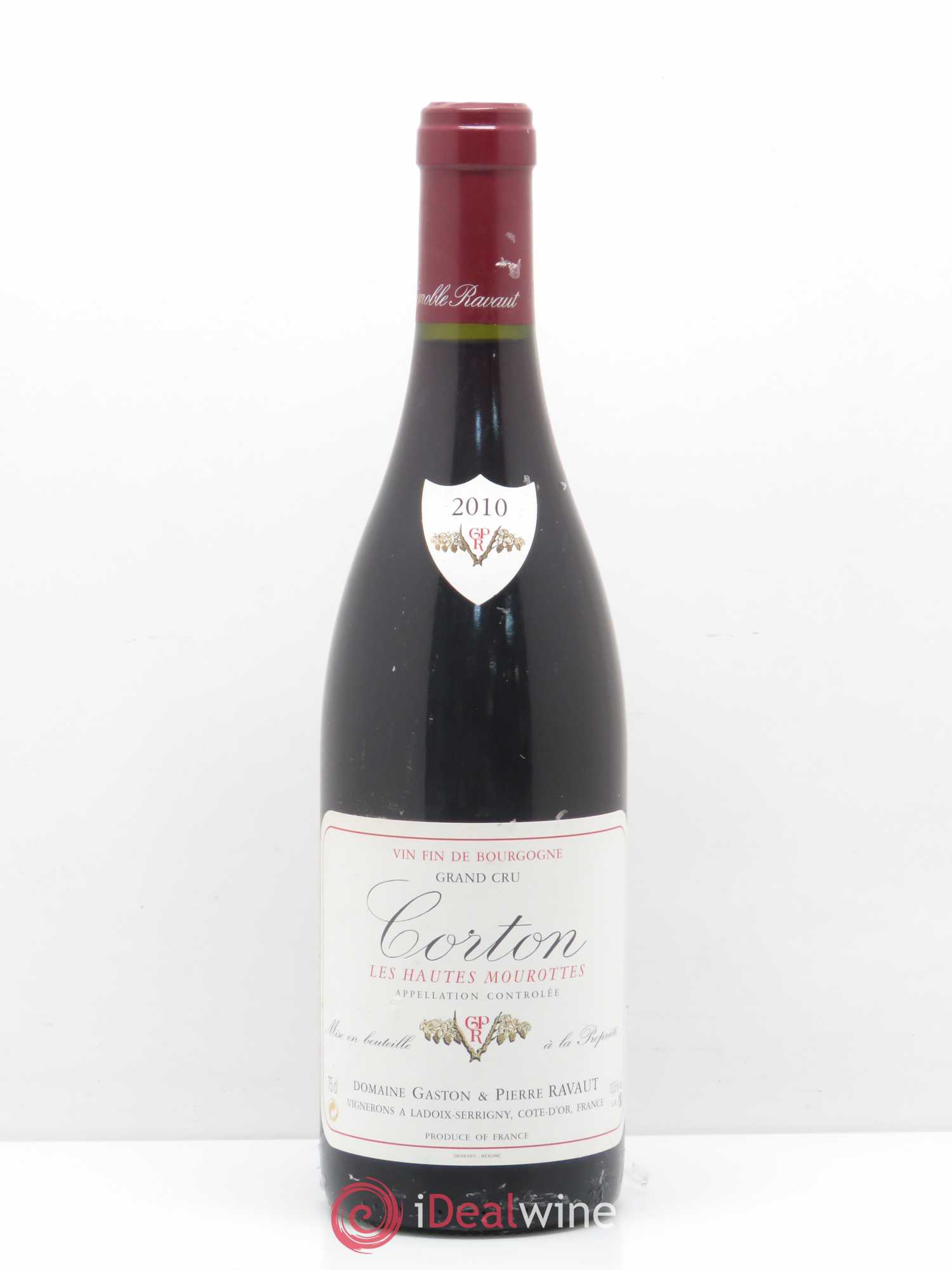 Corton Grand Cru Hautes Mourottes Ravaut 2010 - Lot de 1 bouteille - 0