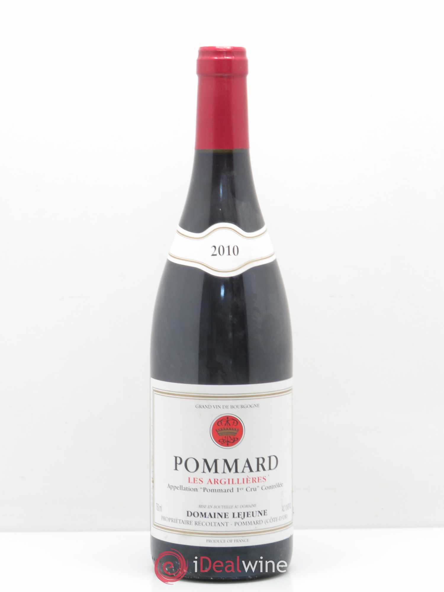 Pommard 1er Cru Les Argillières Lejeune 2010 - Posten von 1 Flasche - 0