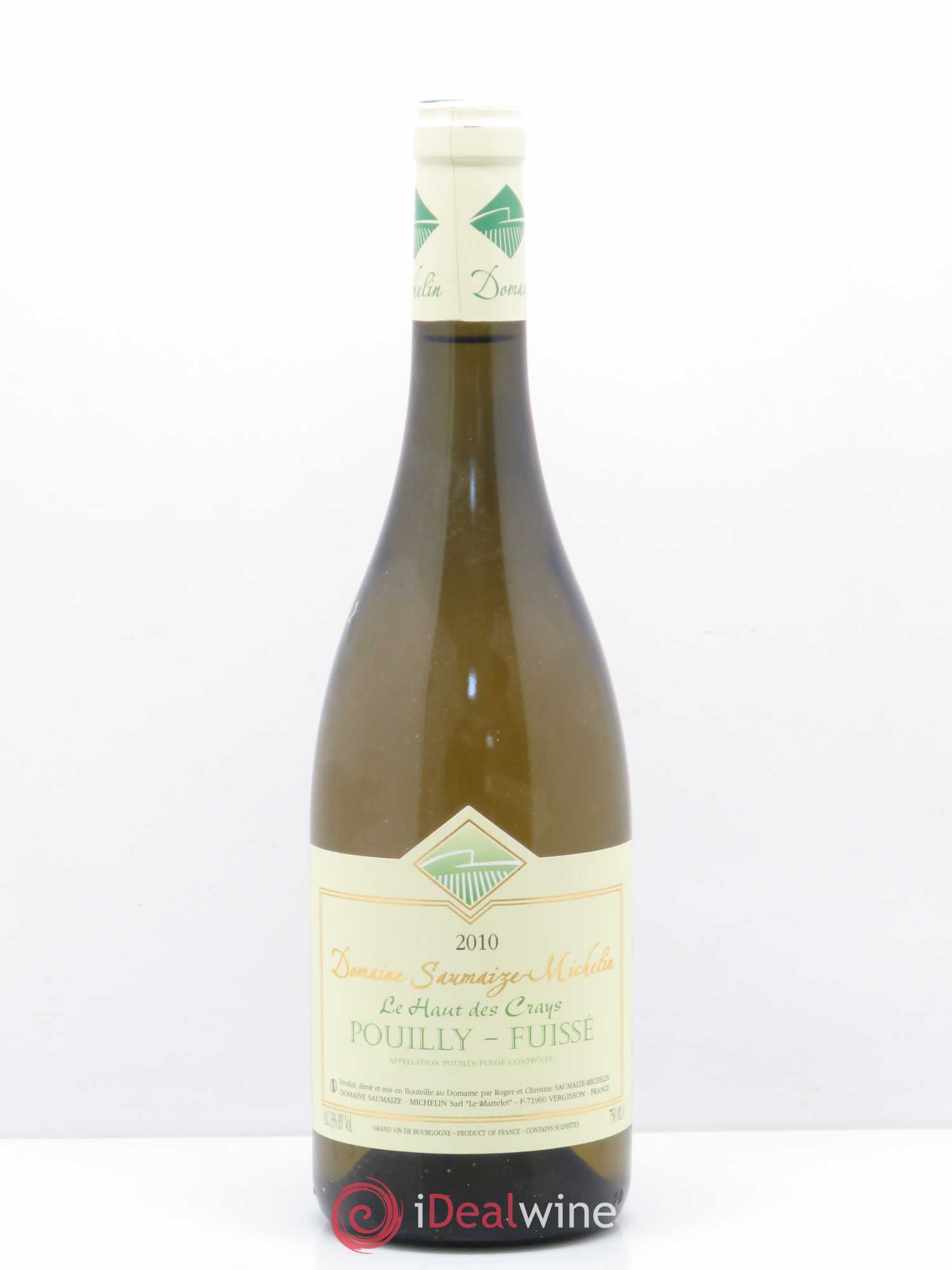 Pouilly-Fuissé Le Haut Des Crays Saumaize-Michelin 2010 - Posten von 1 Flasche - 0