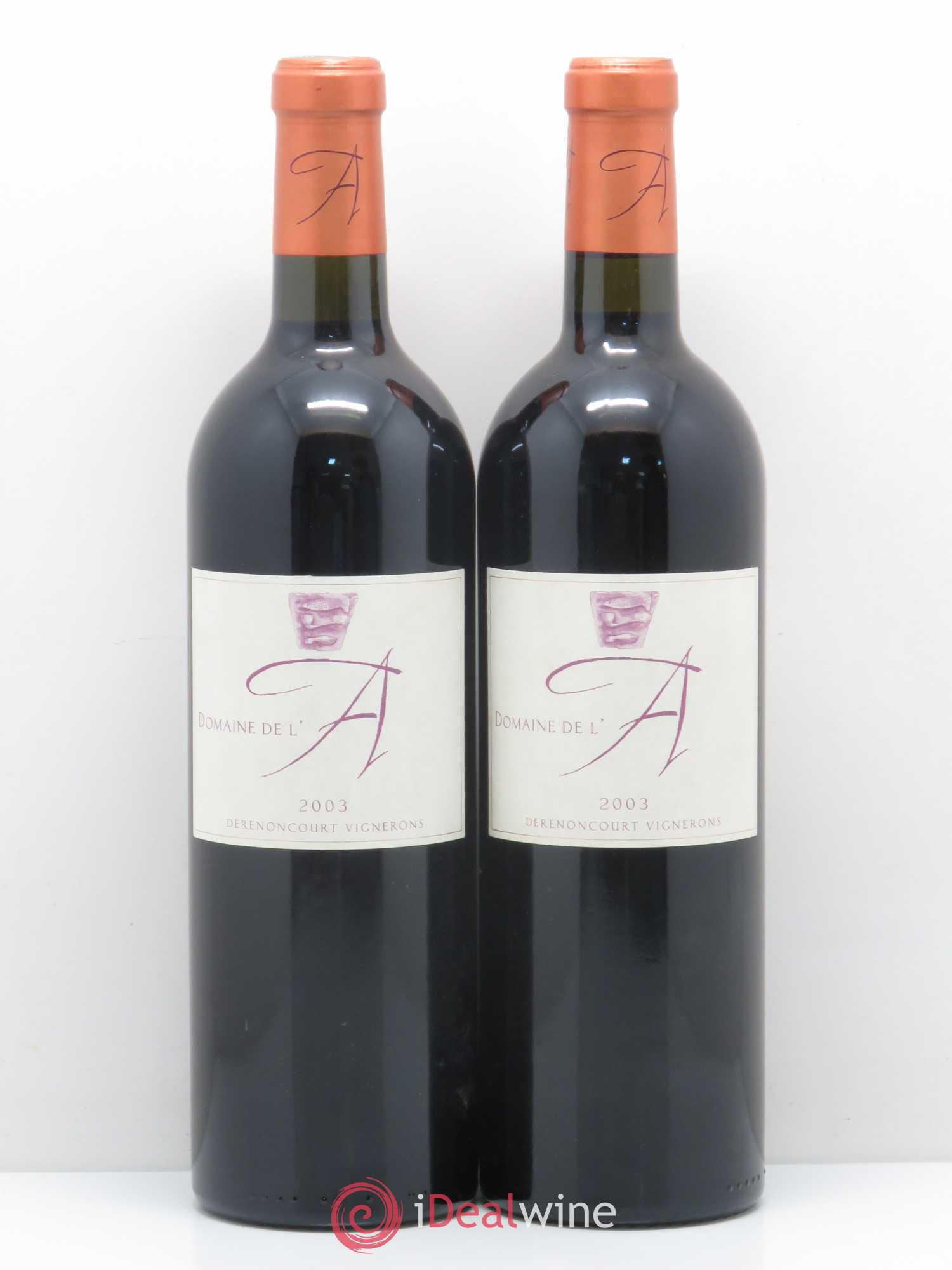 Domaine de l'A 2003 - Lot de 2 bouteilles - 0
