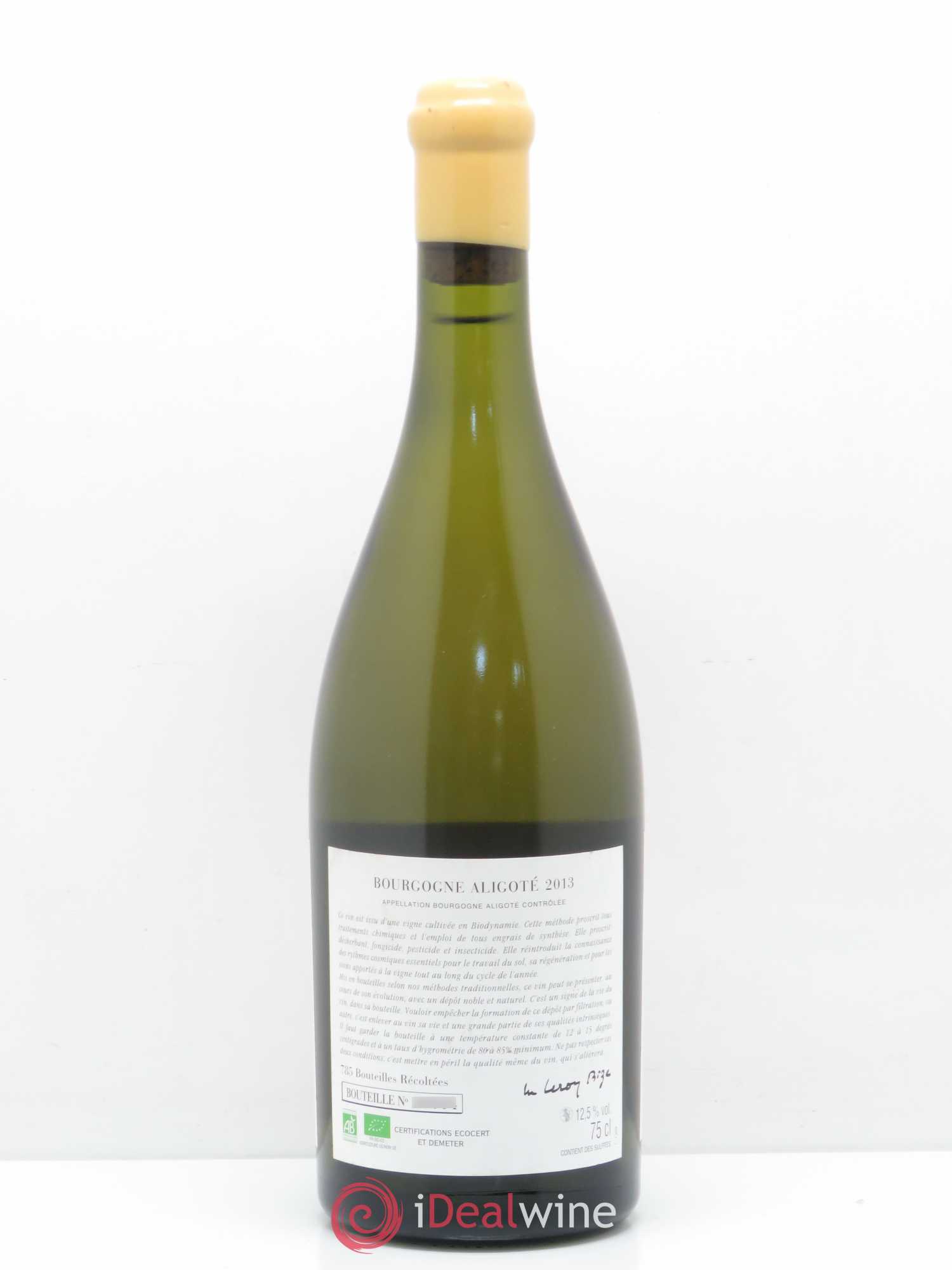 Bourgogne Aligoté Sous Chatelet d'Auvenay (Domaine) Sous Chatelet 2013 - Lot de 1 bouteille - 1