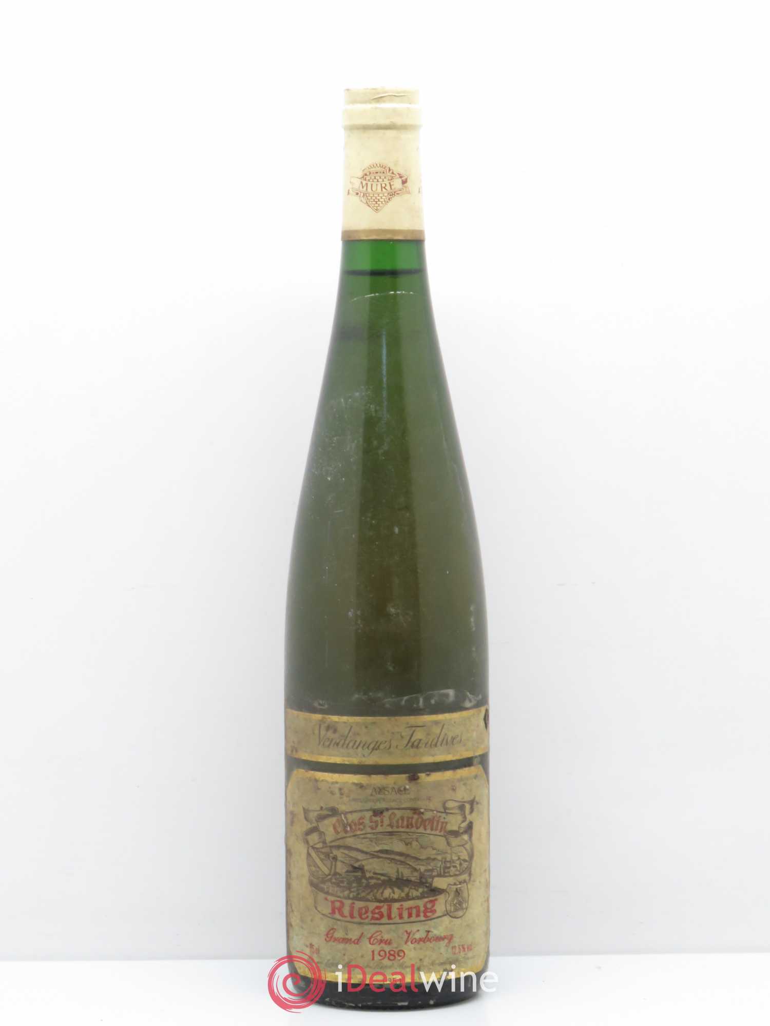 Riesling Vendanges Tardives Grand Cru Vorbourg Clos St Landelin Muré 1989 - Posten von 1 Flasche - 0