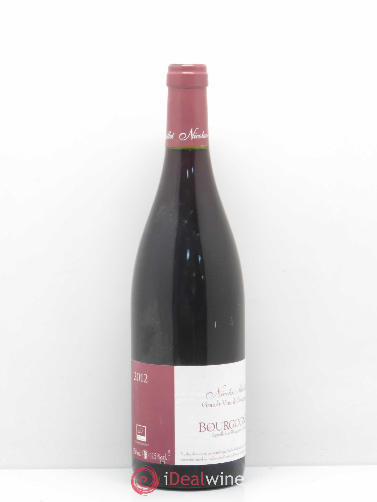 Bourgogne Nicolas Maillet 2012 - Lot de 1 bouteille - 0