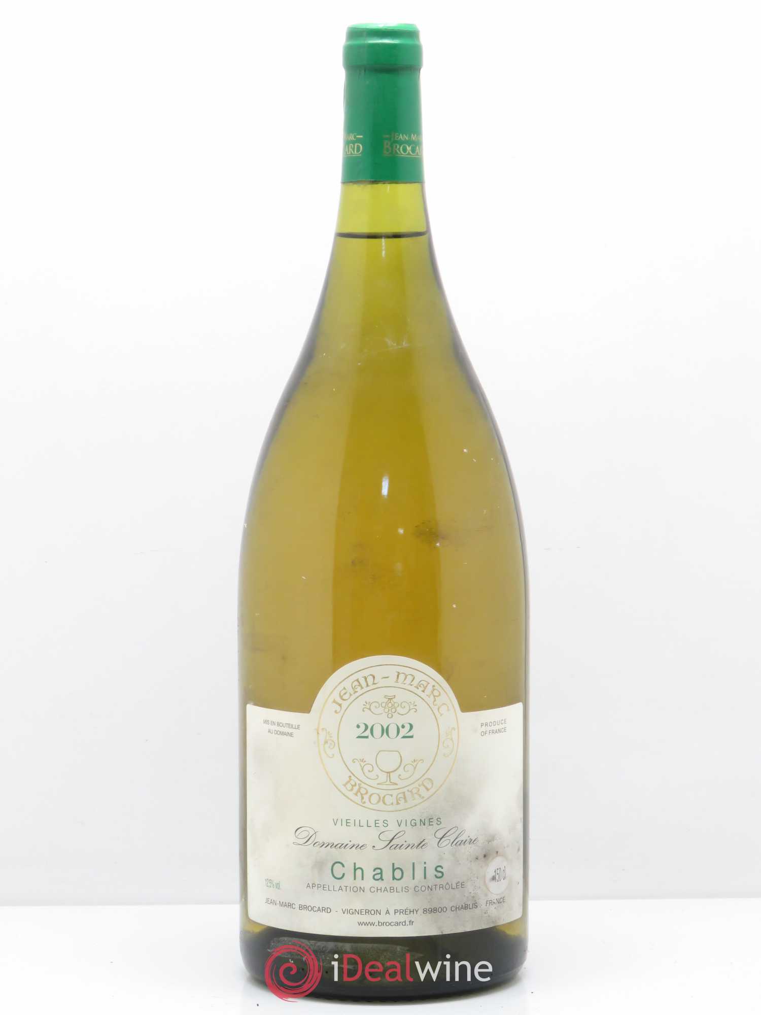 Chablis Sainte Claire Vieilles Vignes Brocard 2002 - Posten von 1 Magnum - 0