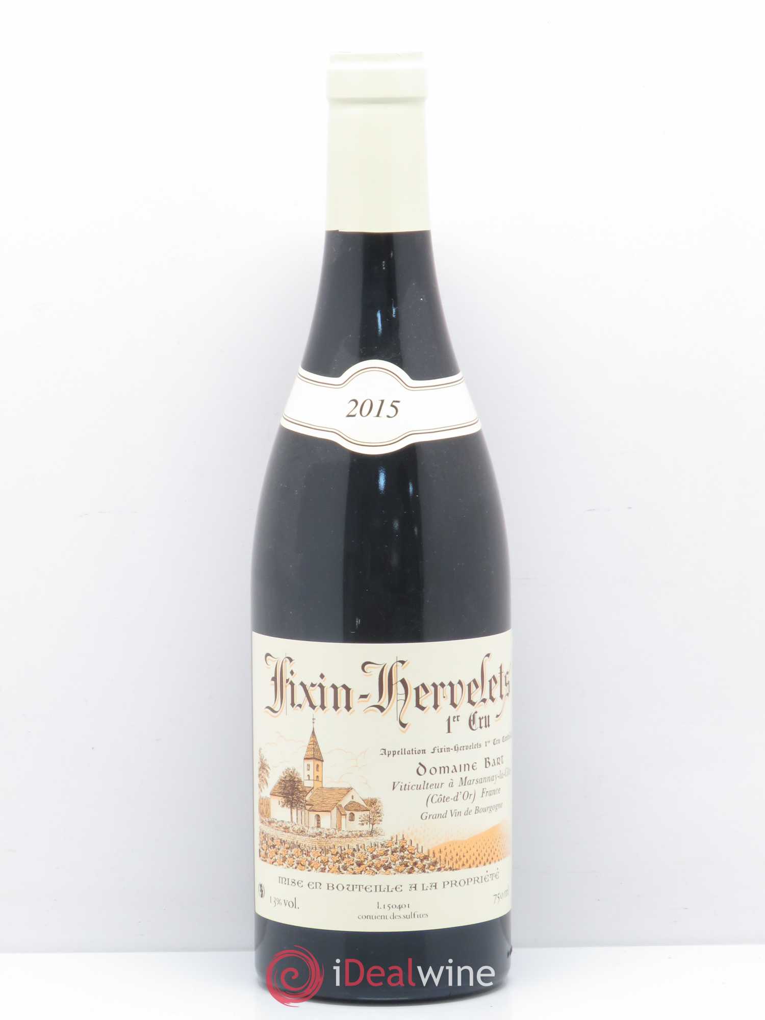 Fixin 1er Cru Les Hervelets Bart 2015 - Lot de 1 bouteille - 0