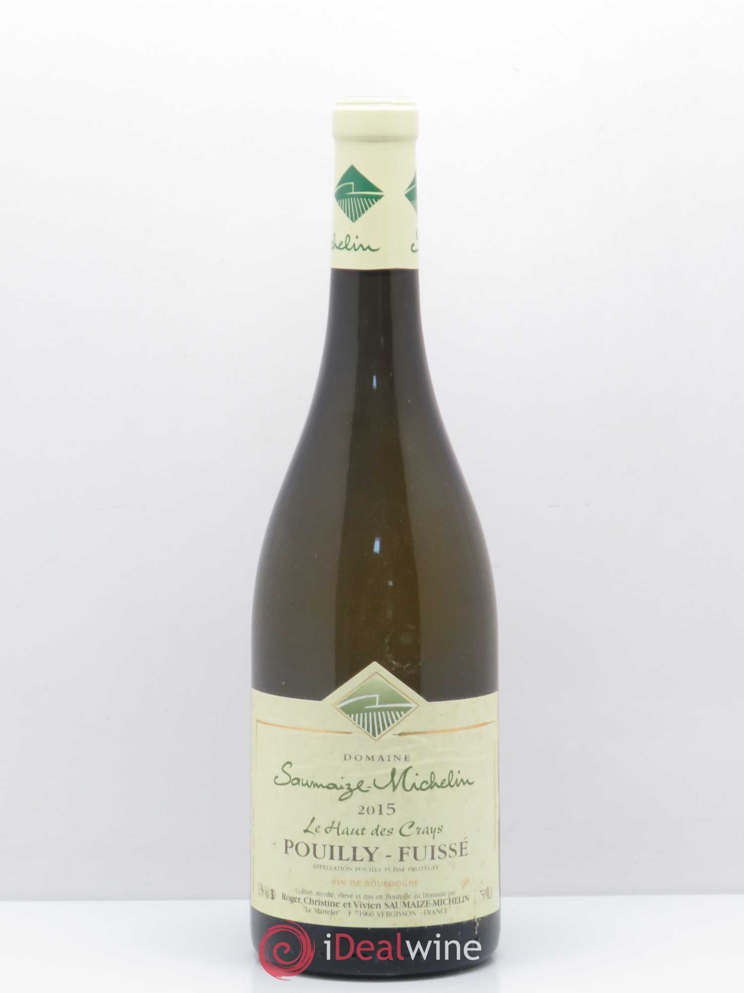 Pouilly-Fuissé Le Haut Des Crays Saumaize-Michelin 2015 - Posten von 1 Flasche - 0