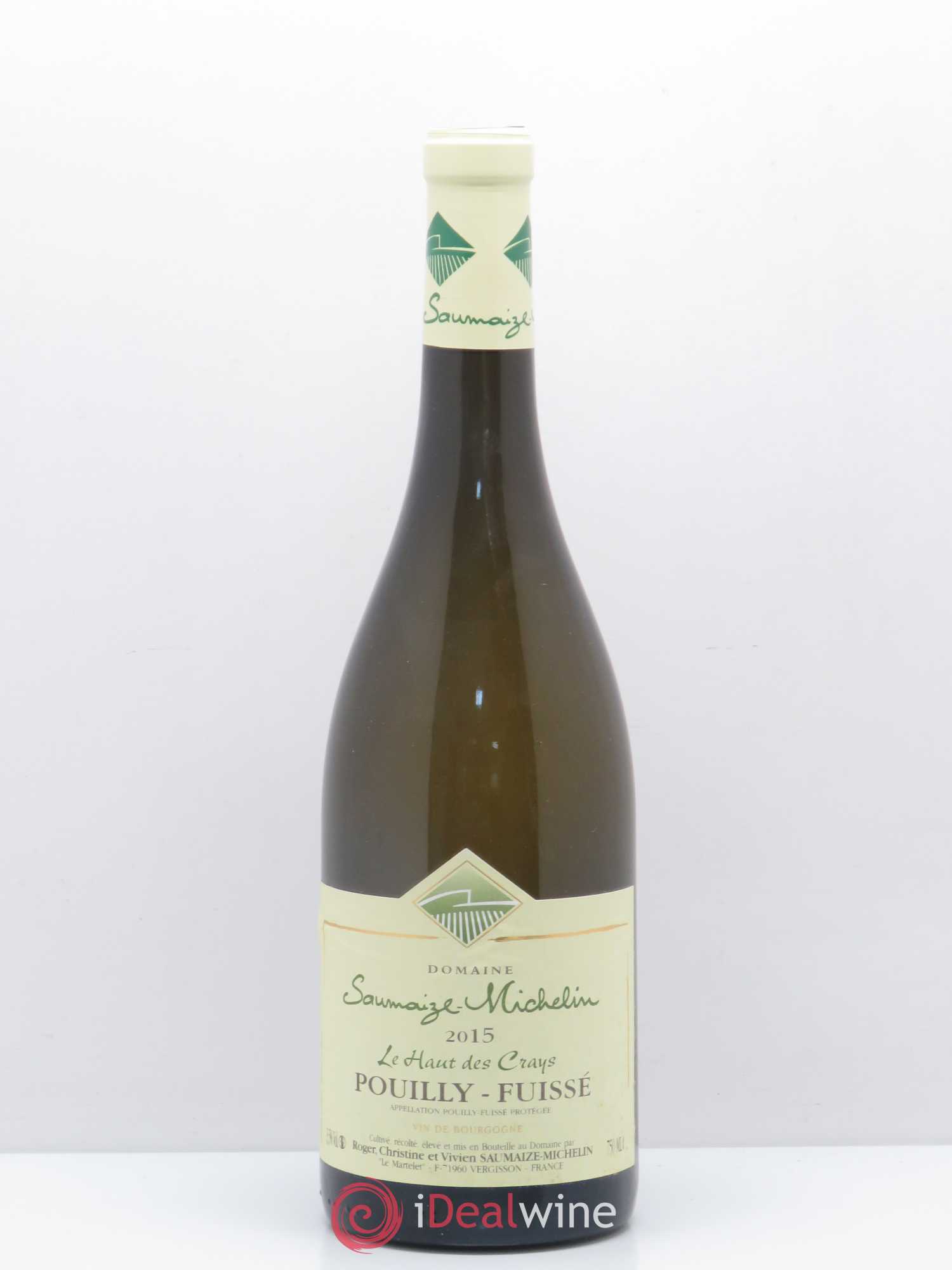 Pouilly-Fuissé Le Haut Des Crays Saumaize-Michelin 2015 - Posten von 1 Flasche - 0