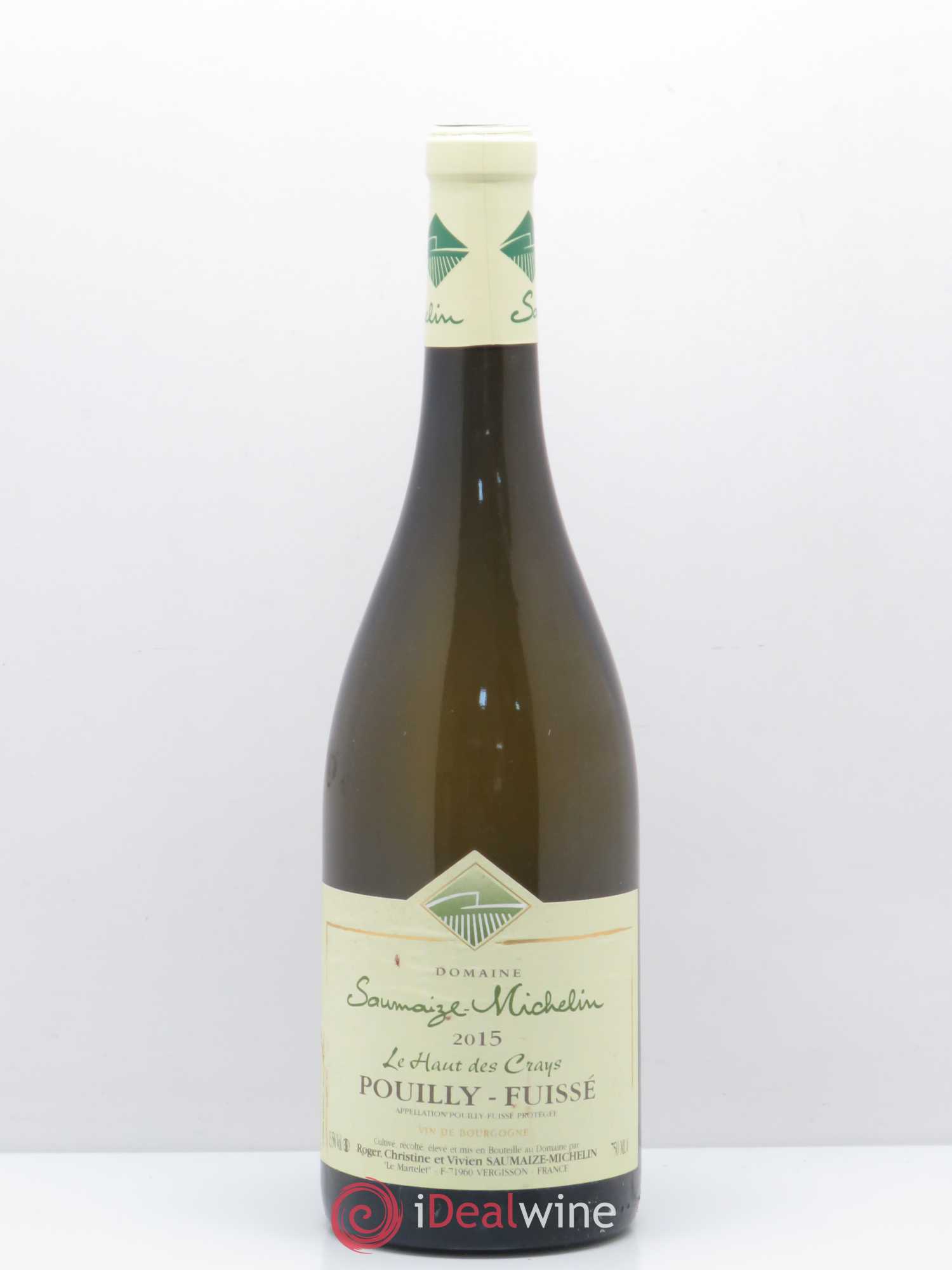 Pouilly-Fuissé Le Haut Des Crays Saumaize-Michelin 2015 - Posten von 1 Flasche - 0