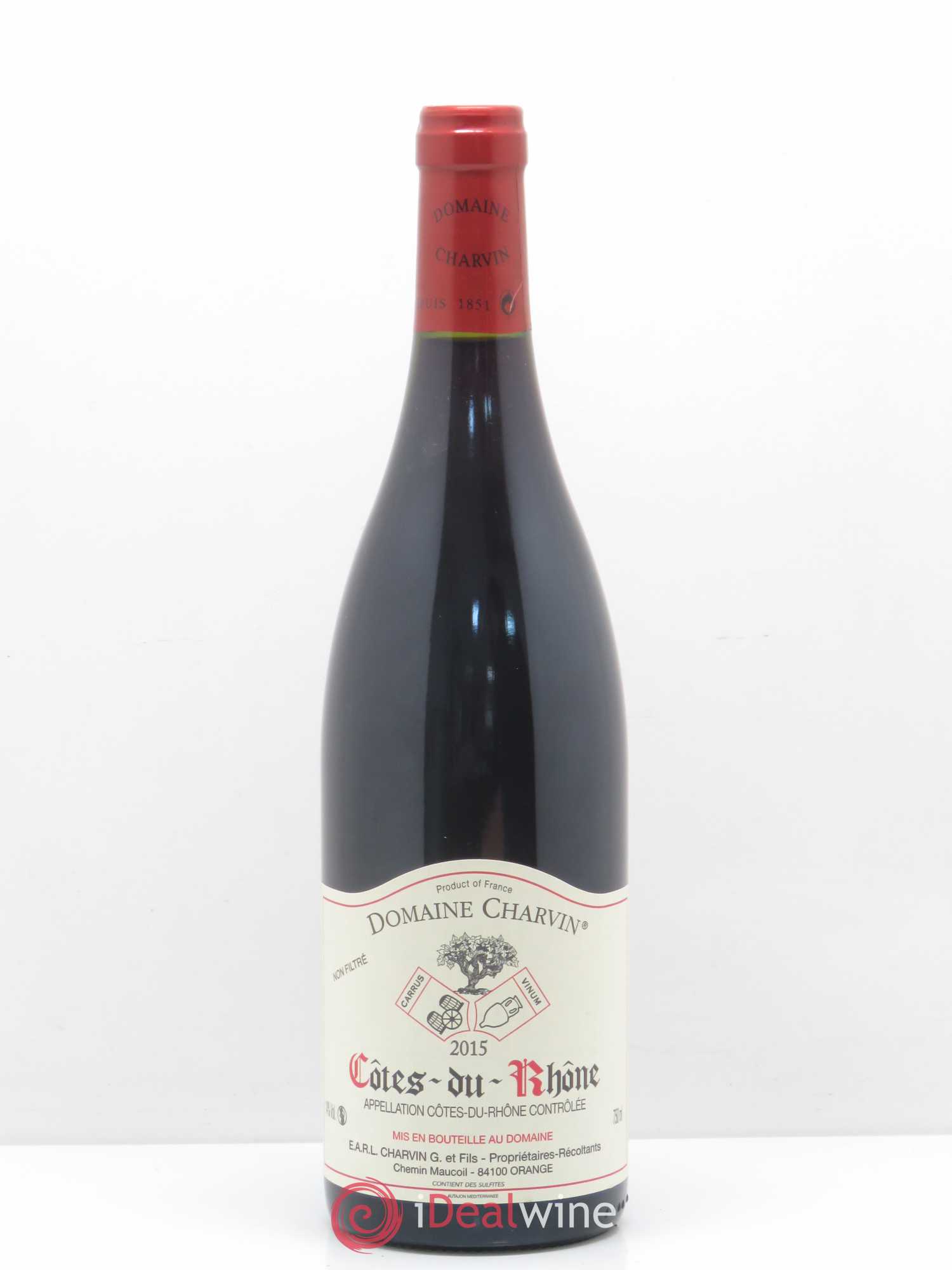 Côtes-du-Rhône Charvin (Domaine) 2015 - Lot de 1 bouteille - 0