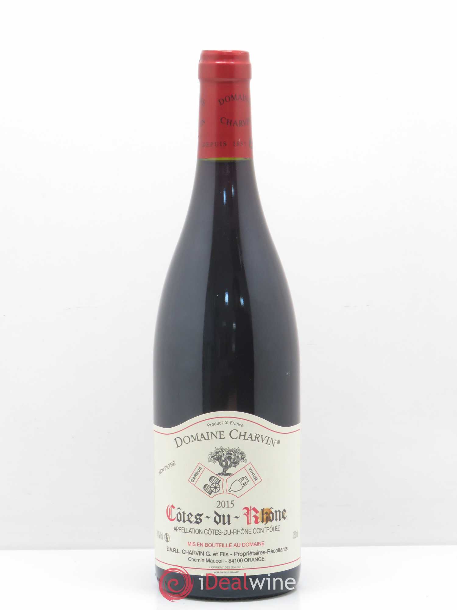 Côtes-du-Rhône Charvin (Domaine) 2015 - Lot de 1 bouteille - 0