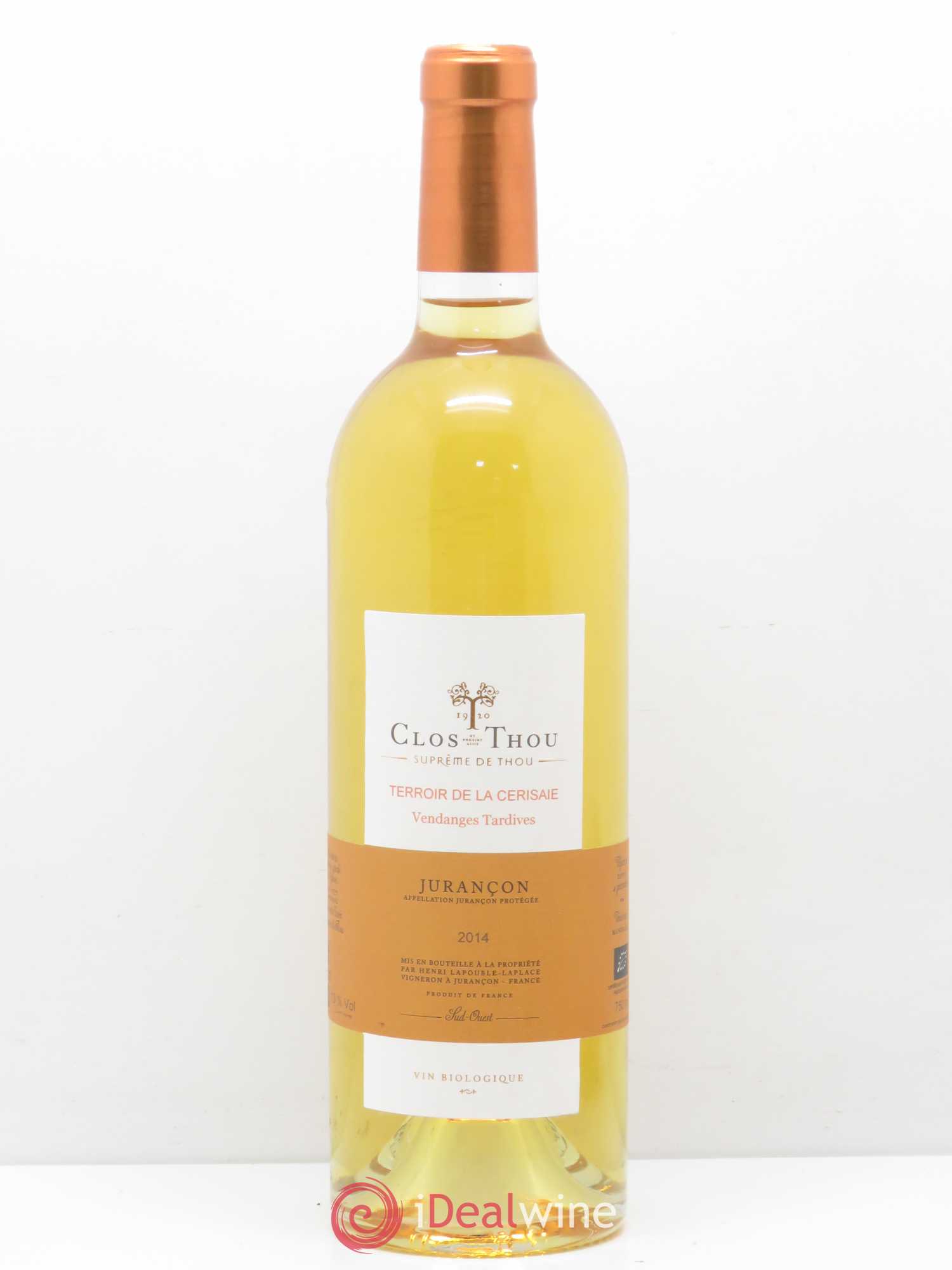 Jurançon Supreme de Thou cerisaie Clos de Thou 2014 - Posten von 1 Flasche - 0