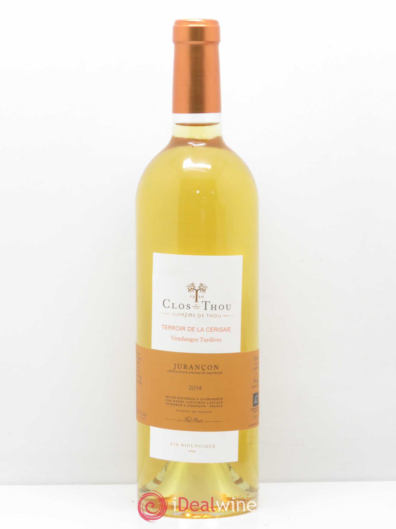 Jurançon Supreme de Thou cerisaie Clos de Thou 2014 - Posten von 1 Flasche - 0
