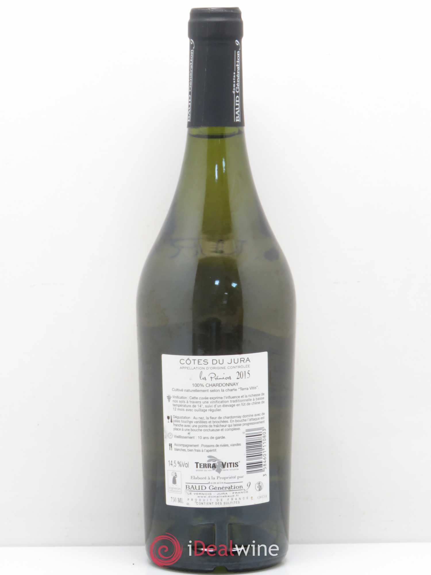Côtes du Jura Prémices - Baud 2015 - Posten von 1 Flasche - 1