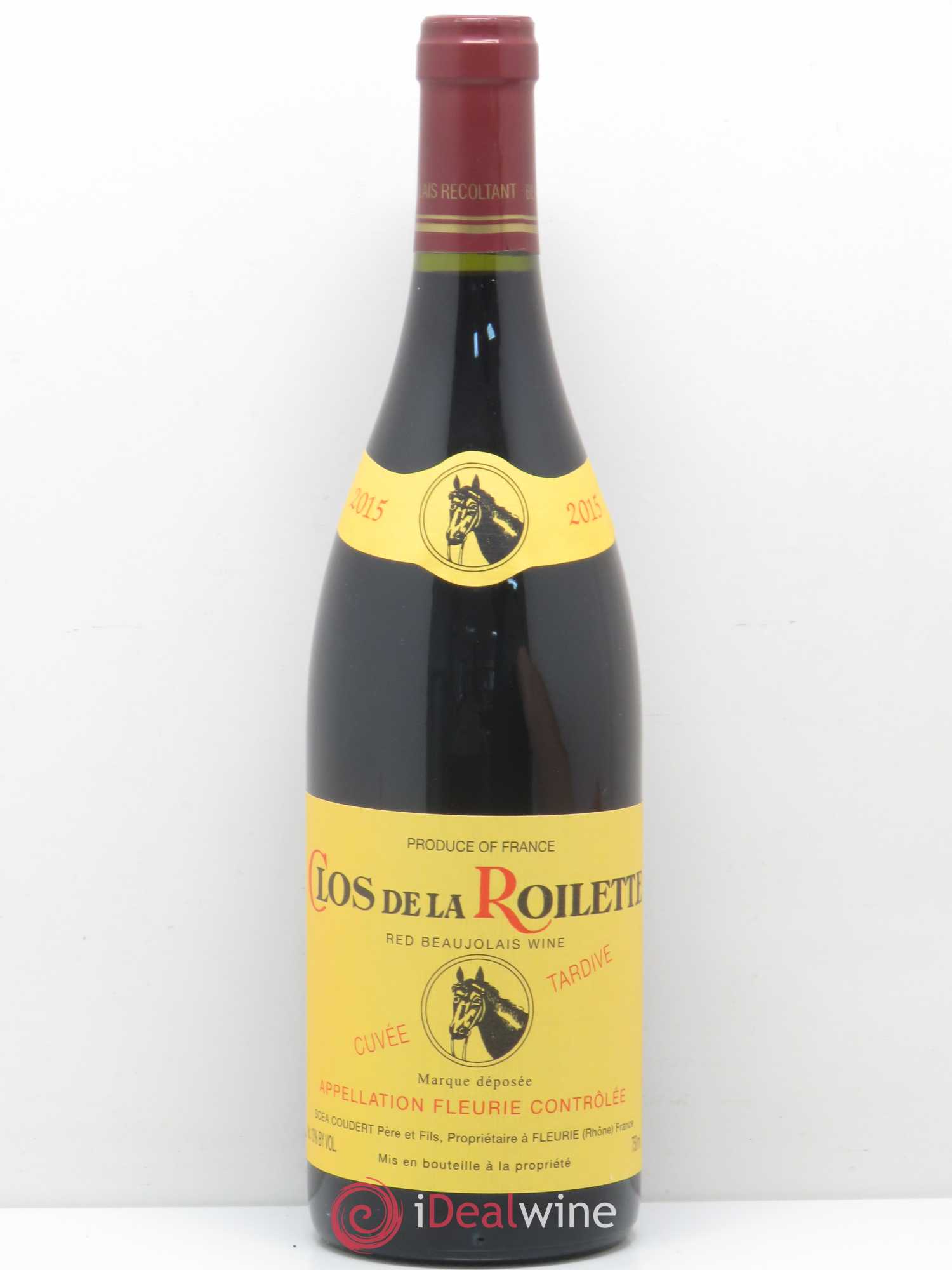 Fleurie Mise Tardive - Clos de la Roilette 2015 - Posten von 1 Flasche - 0