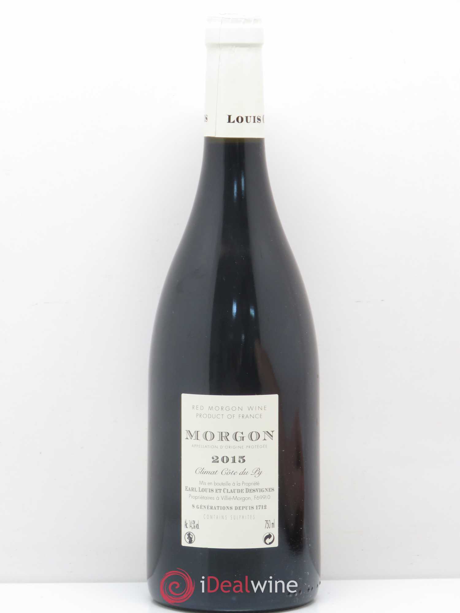 Morgon Côte de Py Javernières Louis-Claude Desvignes 2015 - Lot de 1 bouteille - 1