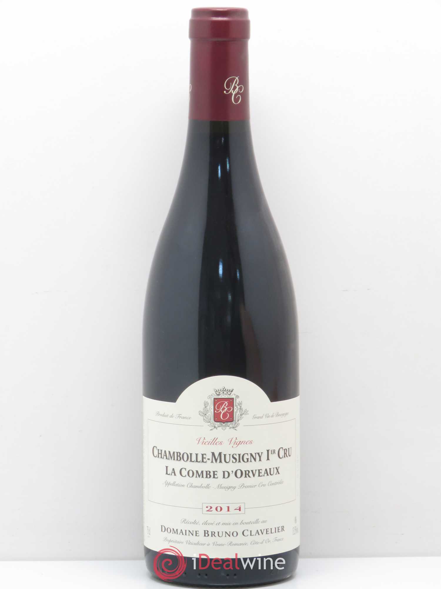 Chambolle-Musigny 1er Cru La Combe d'Orveaux Vieilles Vignes Bruno Clavelier 2014 - Lot de 1 bouteille - 0