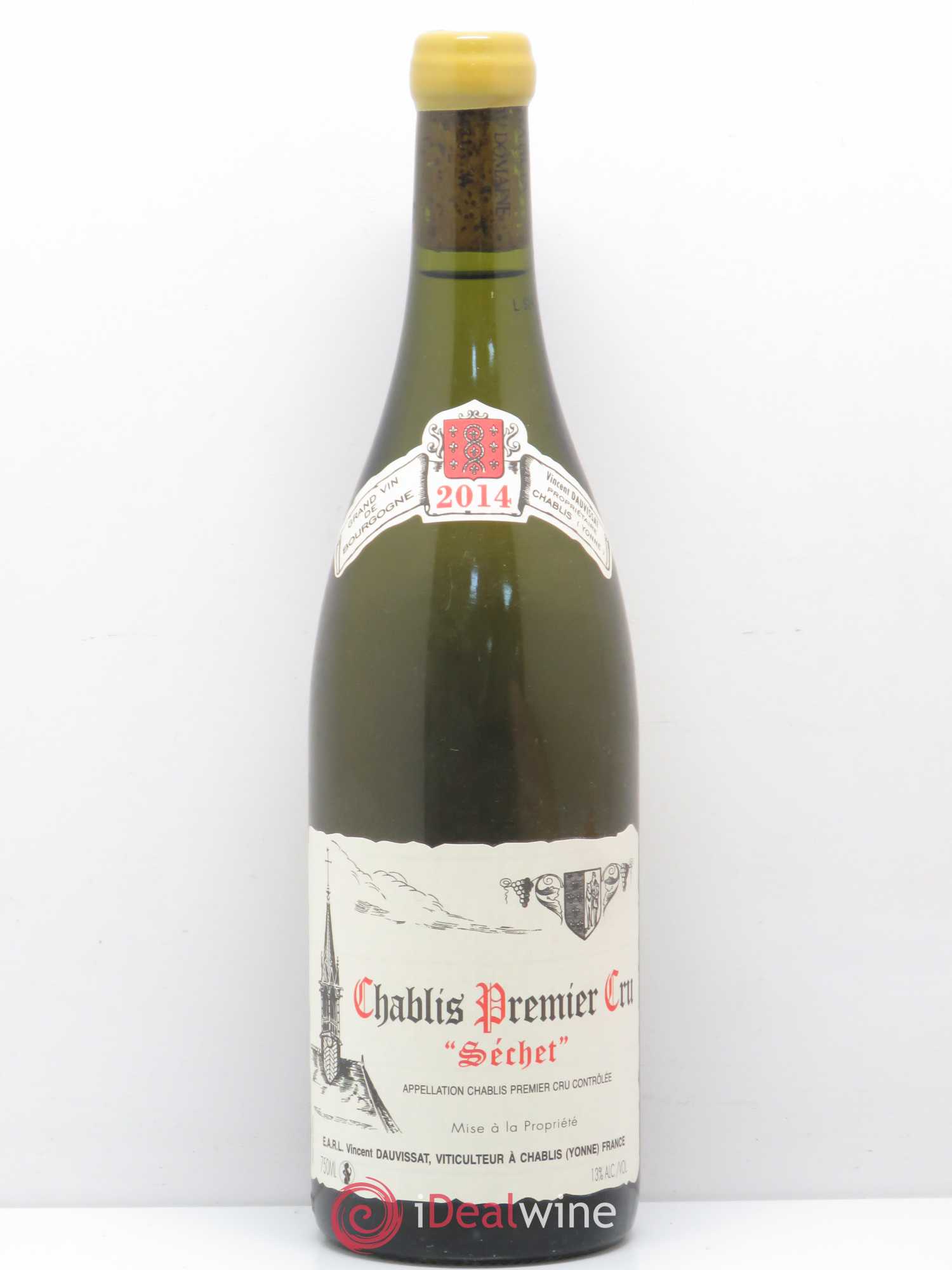 Chablis 1er Cru Séchet Vincent Dauvissat (Domaine) 2014 - Lot de 1 bouteille - 0