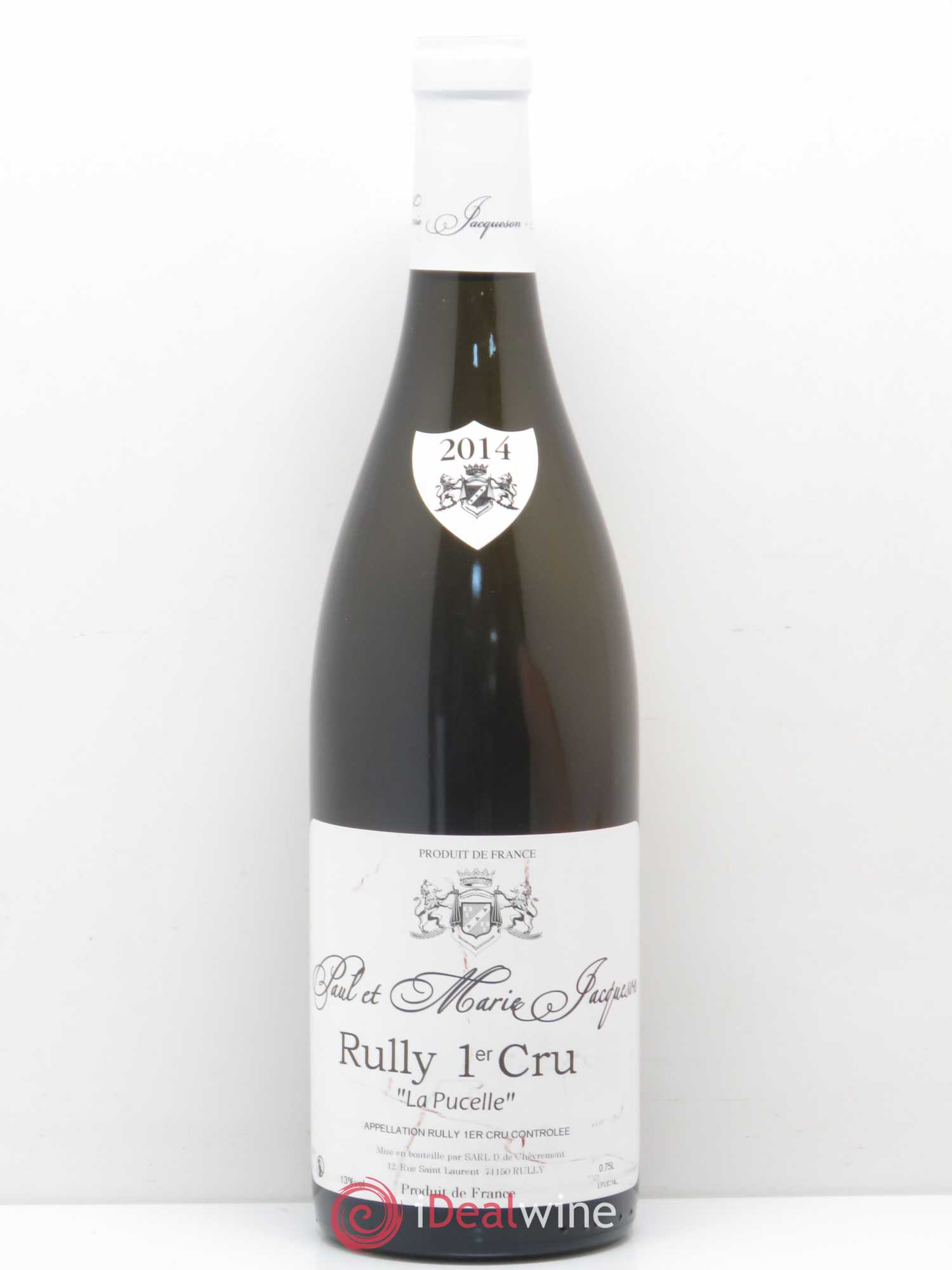 Rully 1er Cru La Pucelle Paul & Marie Jacqueson 2014 - Posten von 1 Flasche - 0