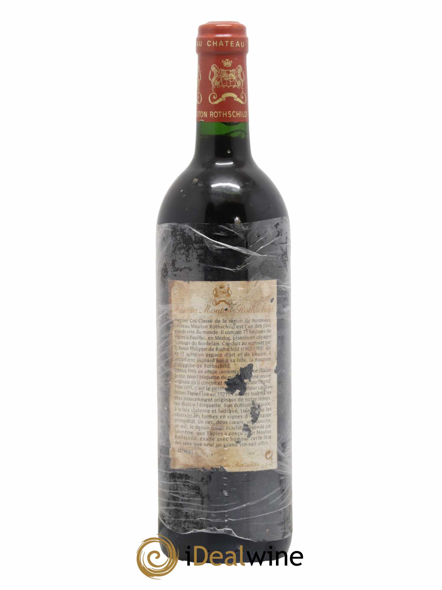 Château Mouton Rothschild 1er Grand Cru Classé 1995 - Lot de 1 bouteille - 1