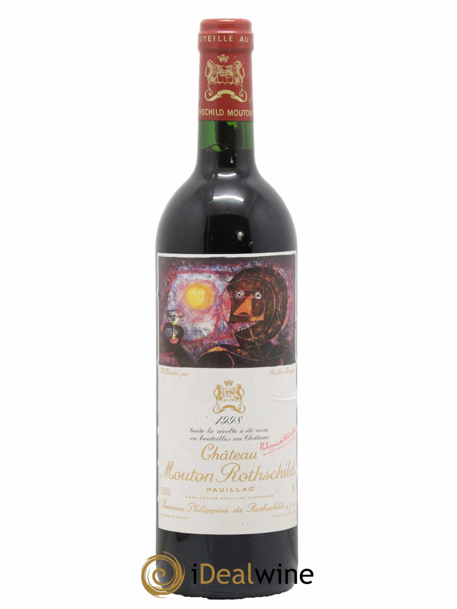 Château Mouton Rothschild 1er Grand Cru Classé 1998 - Lot de 1 bouteille - 0