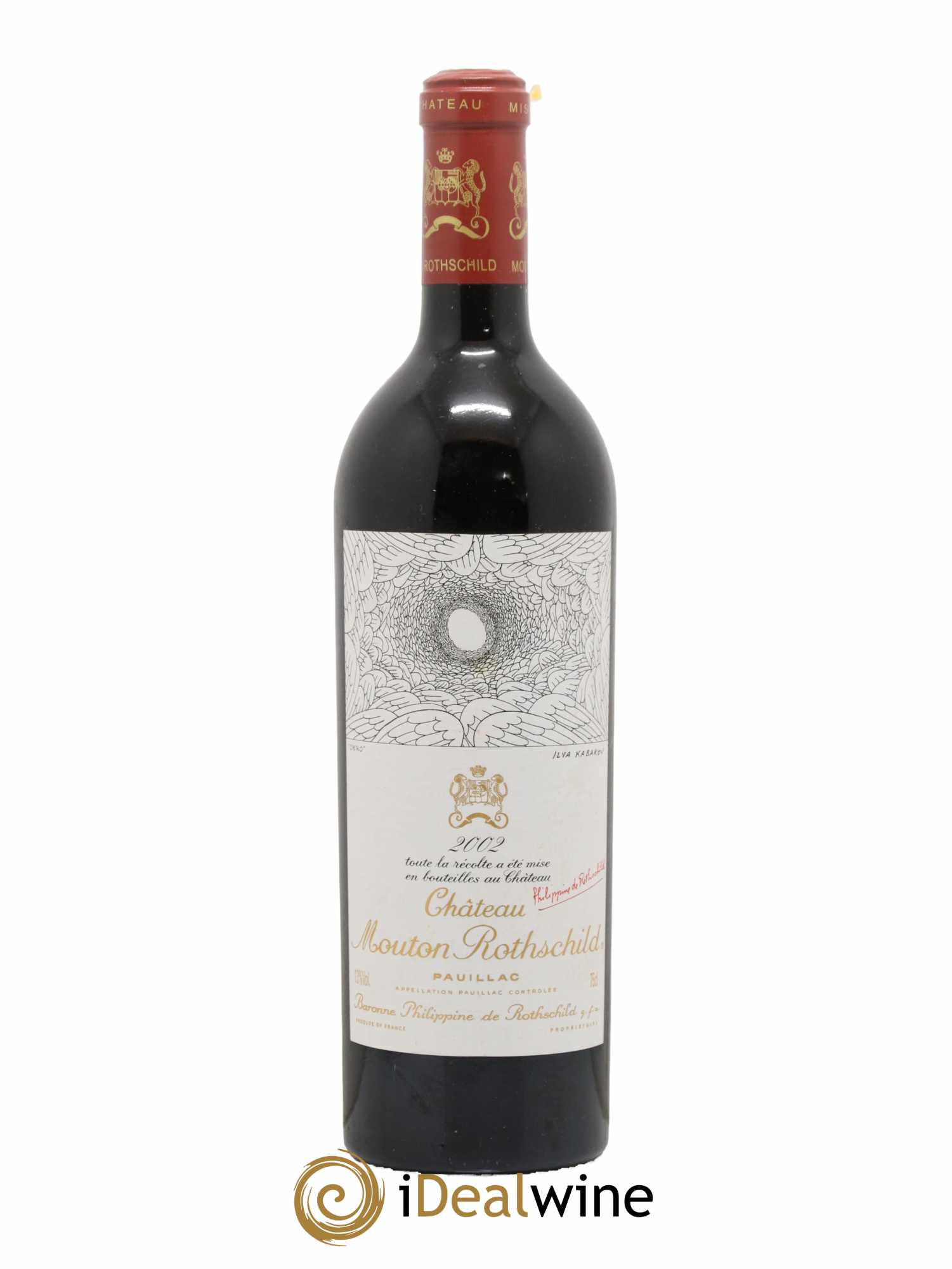 Château Mouton Rothschild 1er Grand Cru Classé 2002 - Lot de 1 bouteille - 0